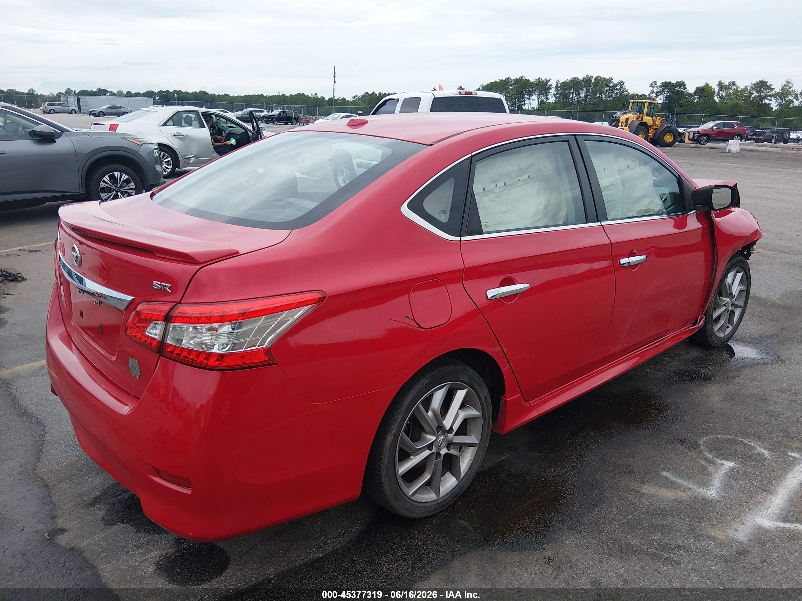 2015 Nissan Sentra Sr Красный vin: 3N1AB7AP2FY358995