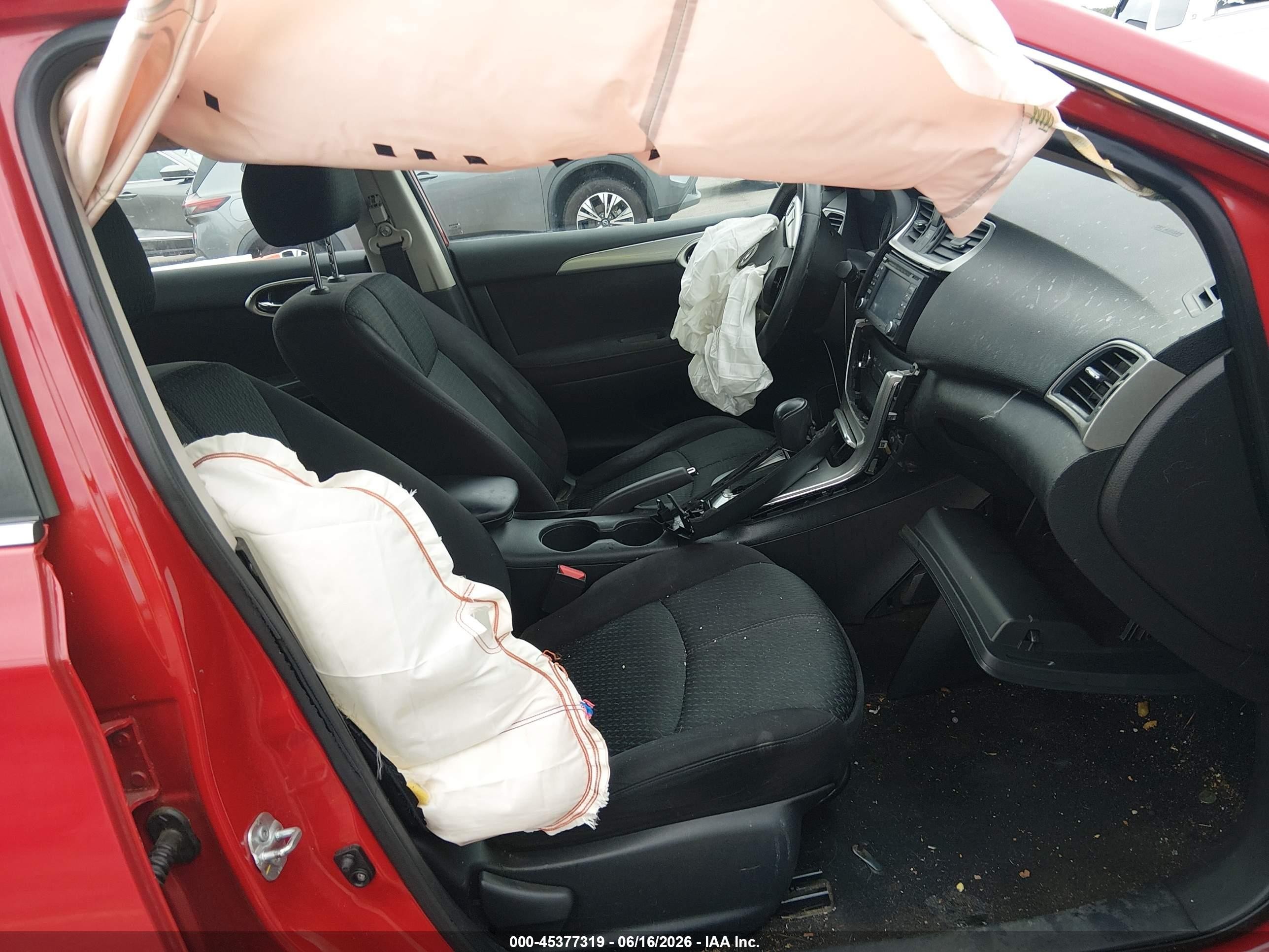 2015 Nissan Sentra Sr Красный vin: 3N1AB7AP2FY358995