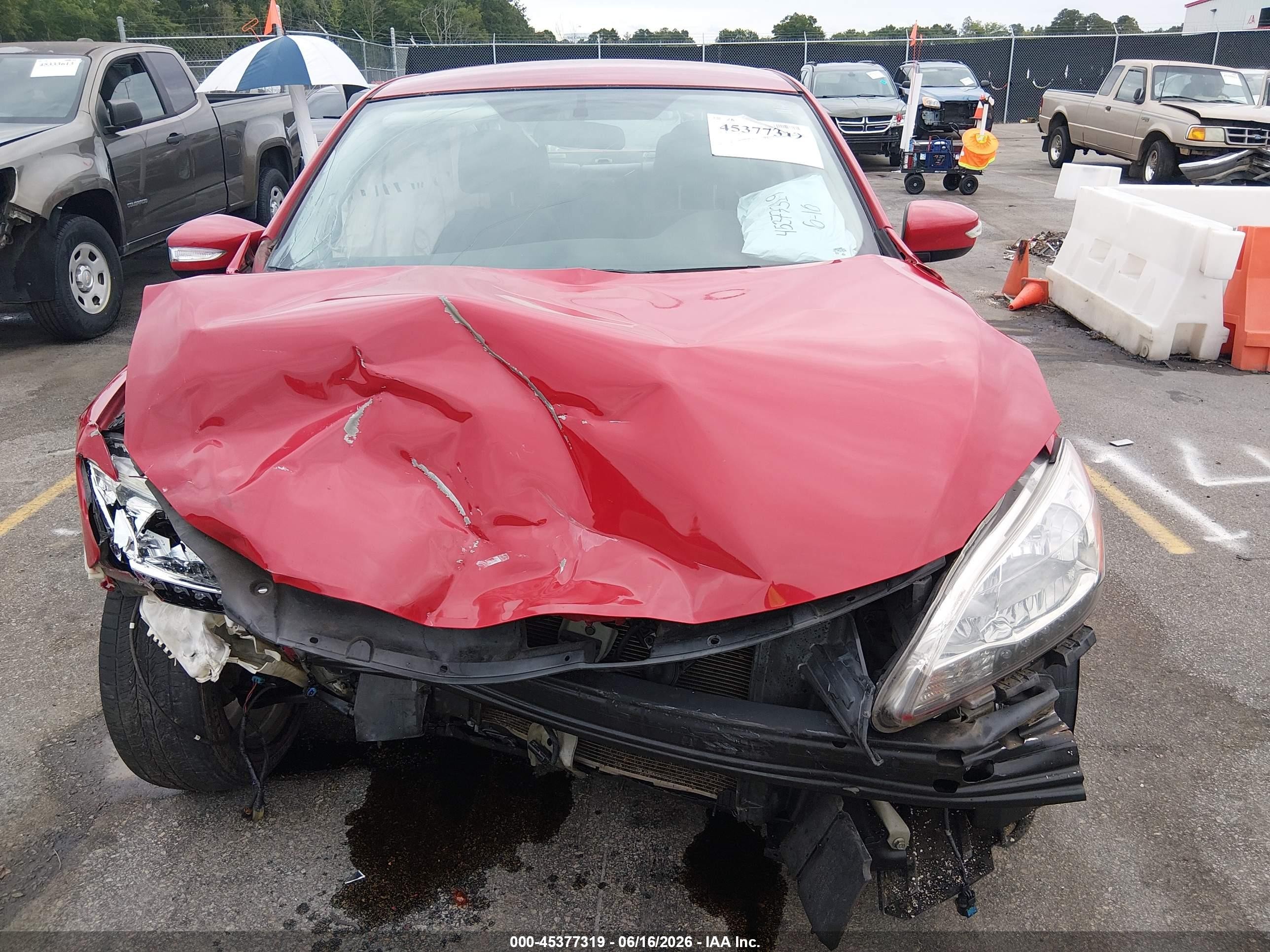 2015 Nissan Sentra Sr Красный vin: 3N1AB7AP2FY358995