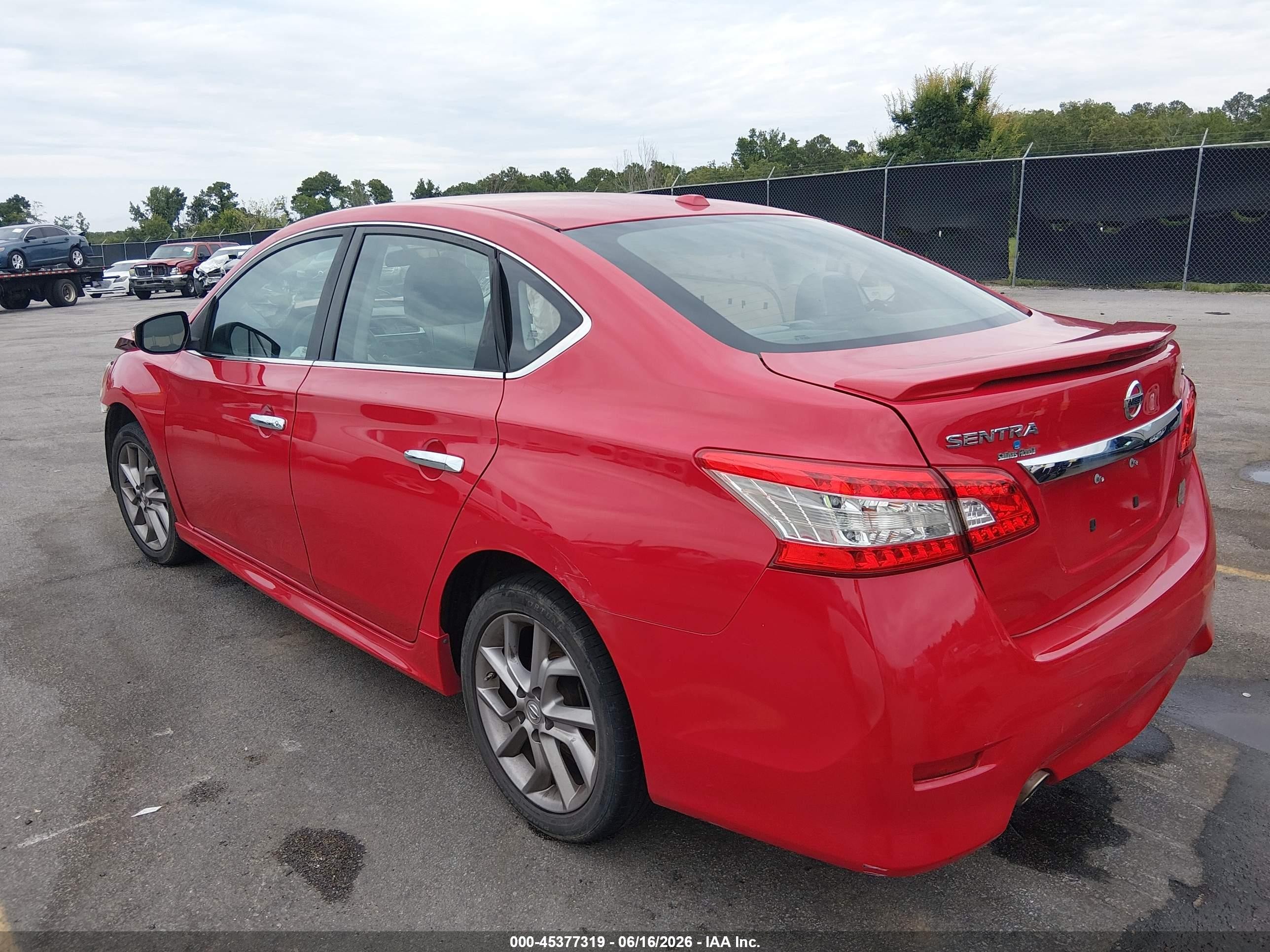 2015 Nissan Sentra Sr Красный vin: 3N1AB7AP2FY358995