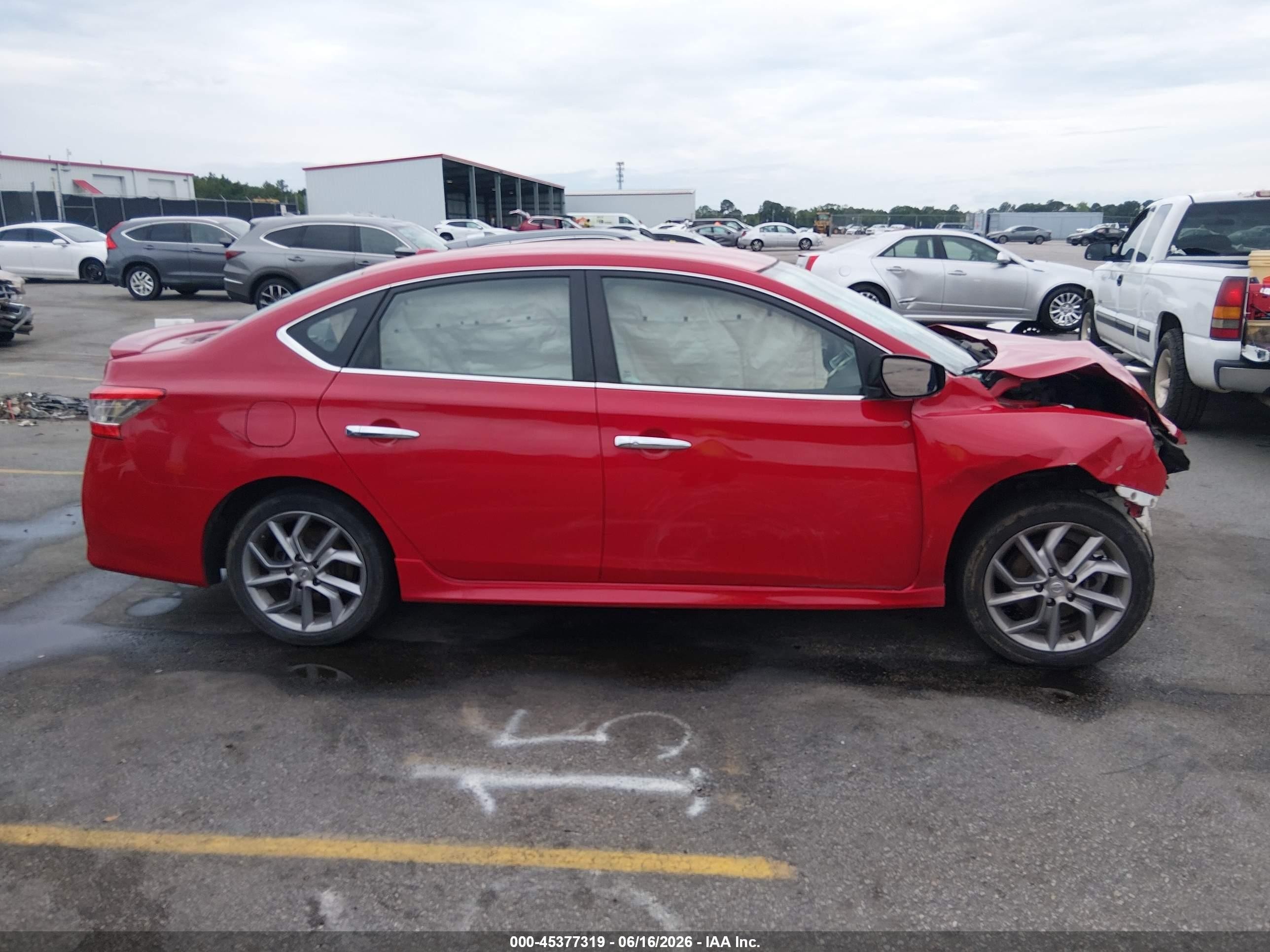2015 Nissan Sentra Sr Красный vin: 3N1AB7AP2FY358995