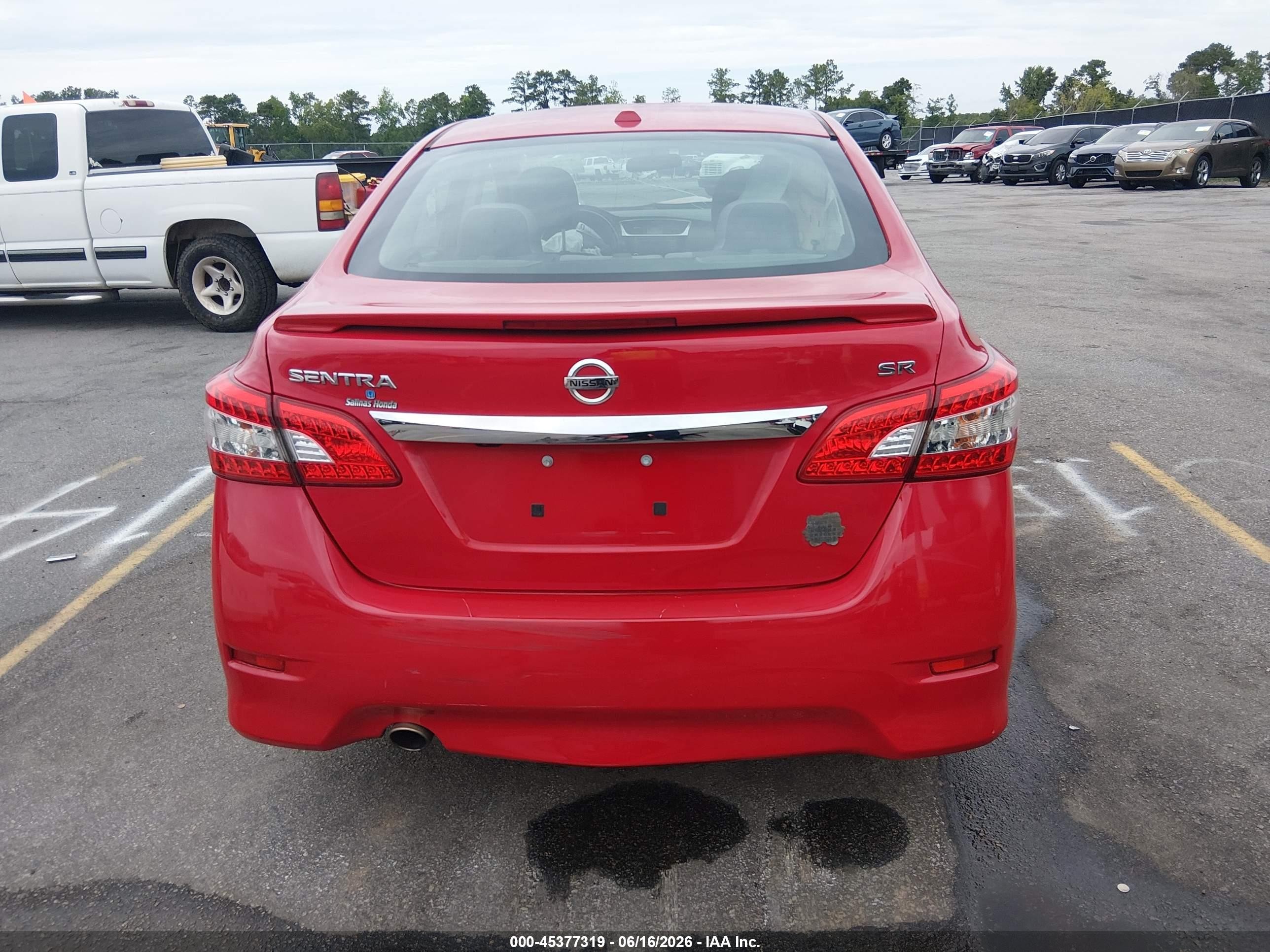 2015 Nissan Sentra Sr Красный vin: 3N1AB7AP2FY358995