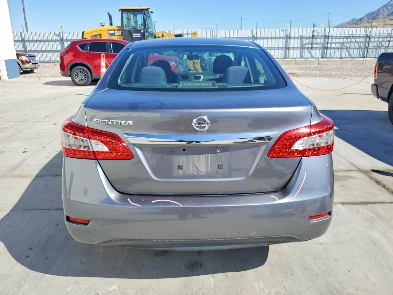 2015 Nissan Sentra S Gray vin: 3N1AB7AP2FY360407