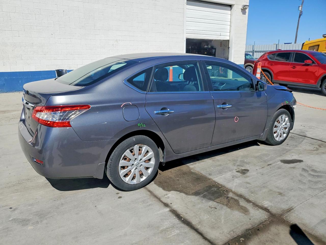 2015 Nissan Sentra S Gray vin: 3N1AB7AP2FY360407