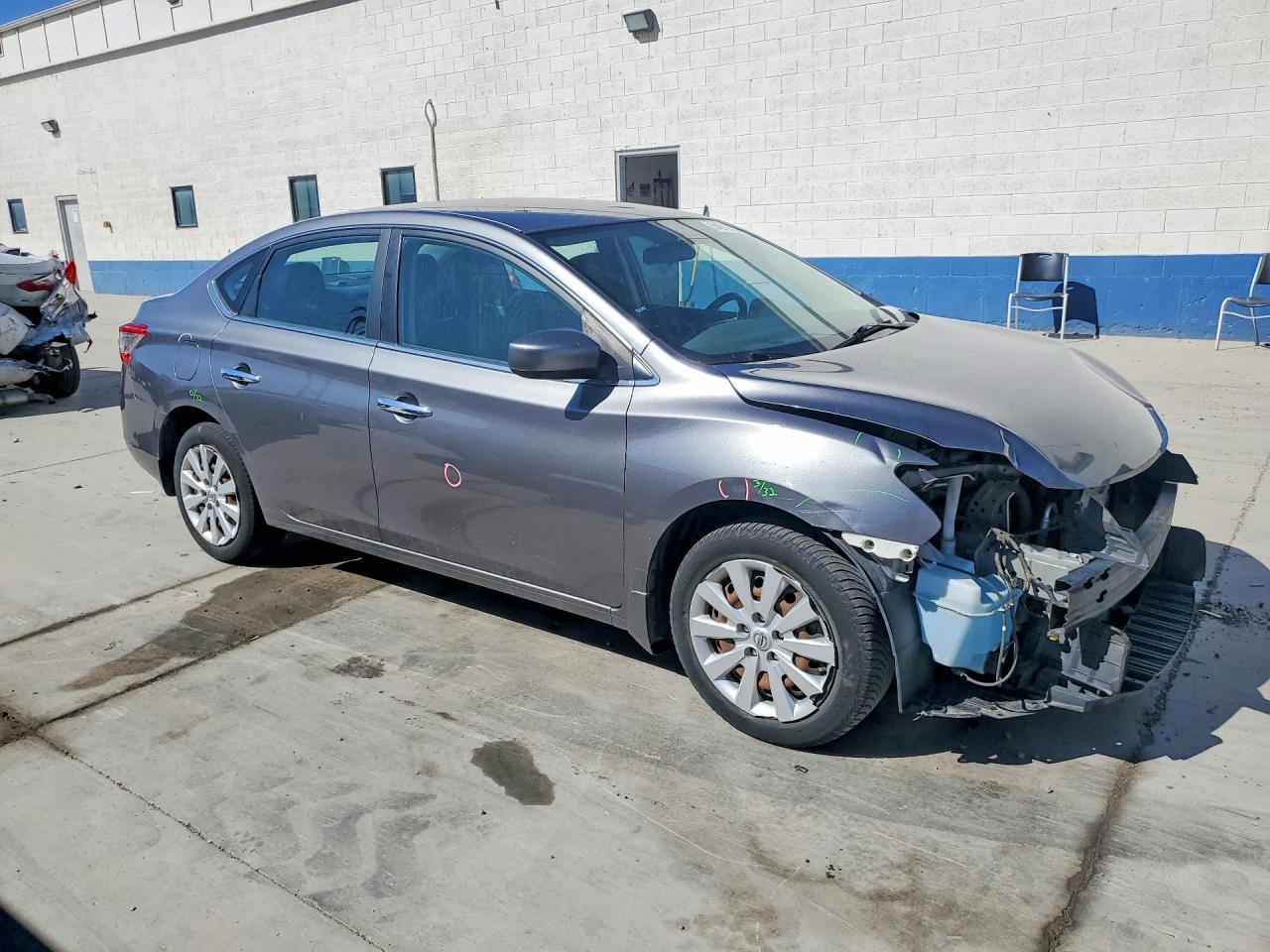 2015 Nissan Sentra S Gray vin: 3N1AB7AP2FY360407