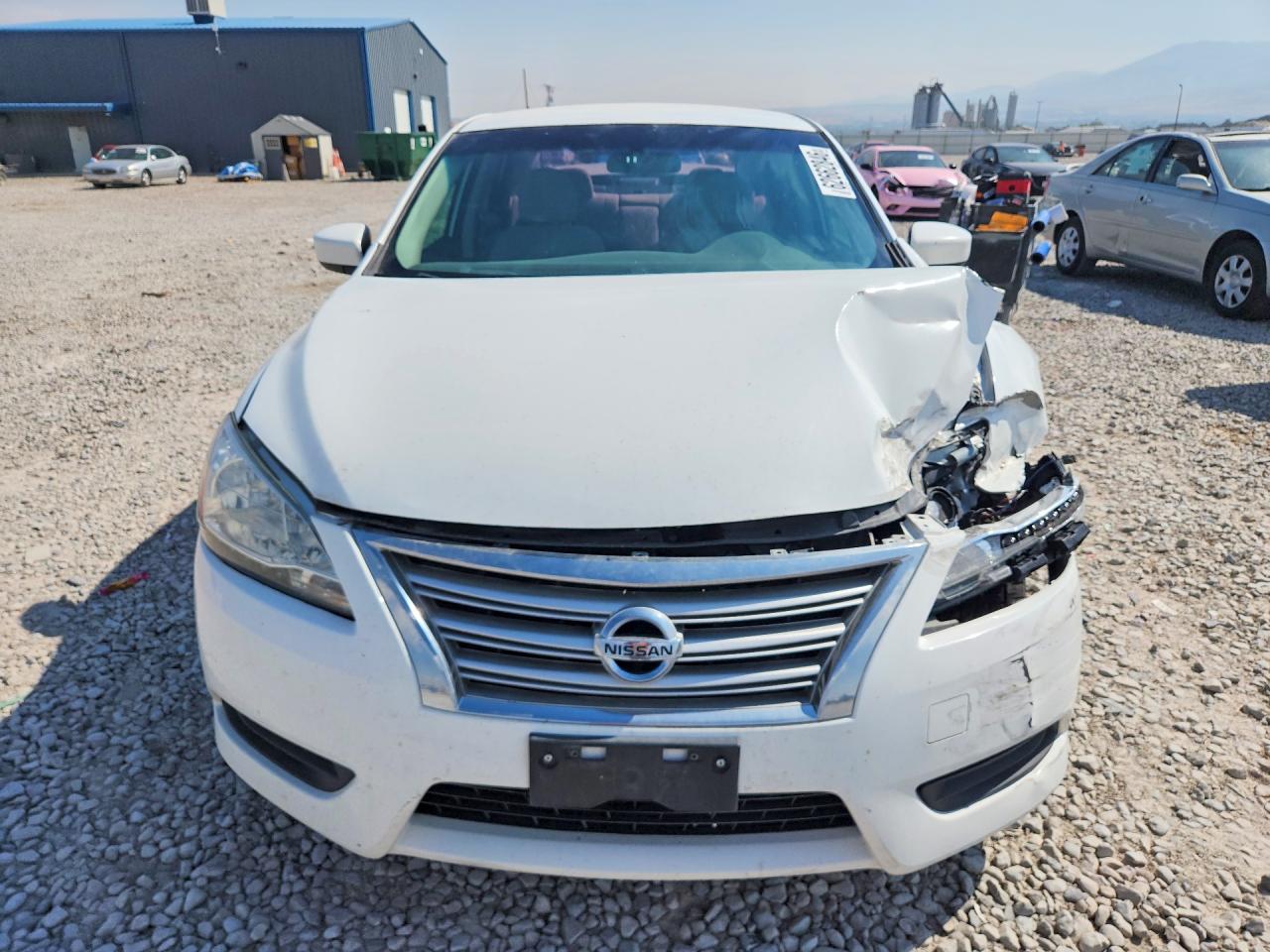 2015 Nissan Sentra S White vin: 3N1AB7AP2FY362352