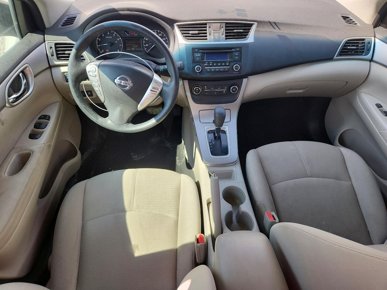 2015 Nissan Sentra S White vin: 3N1AB7AP2FY362352