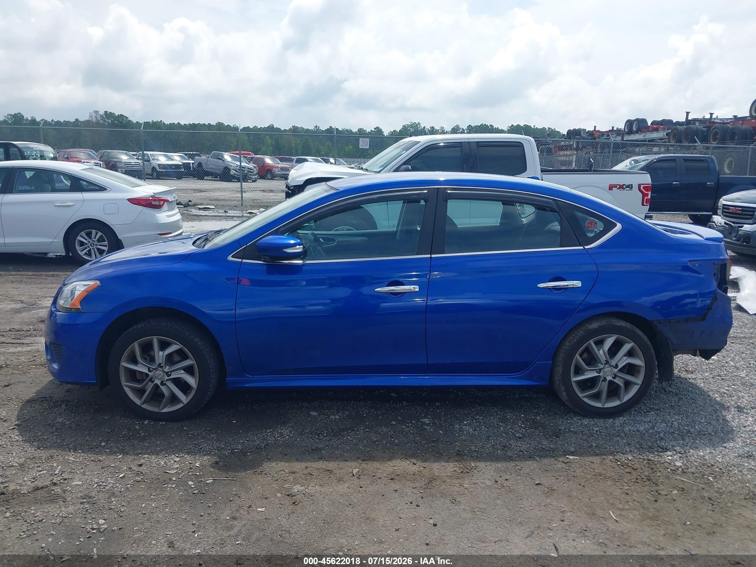 2015 Nissan Sentra Sr Синий vin: 3N1AB7AP2FY362495