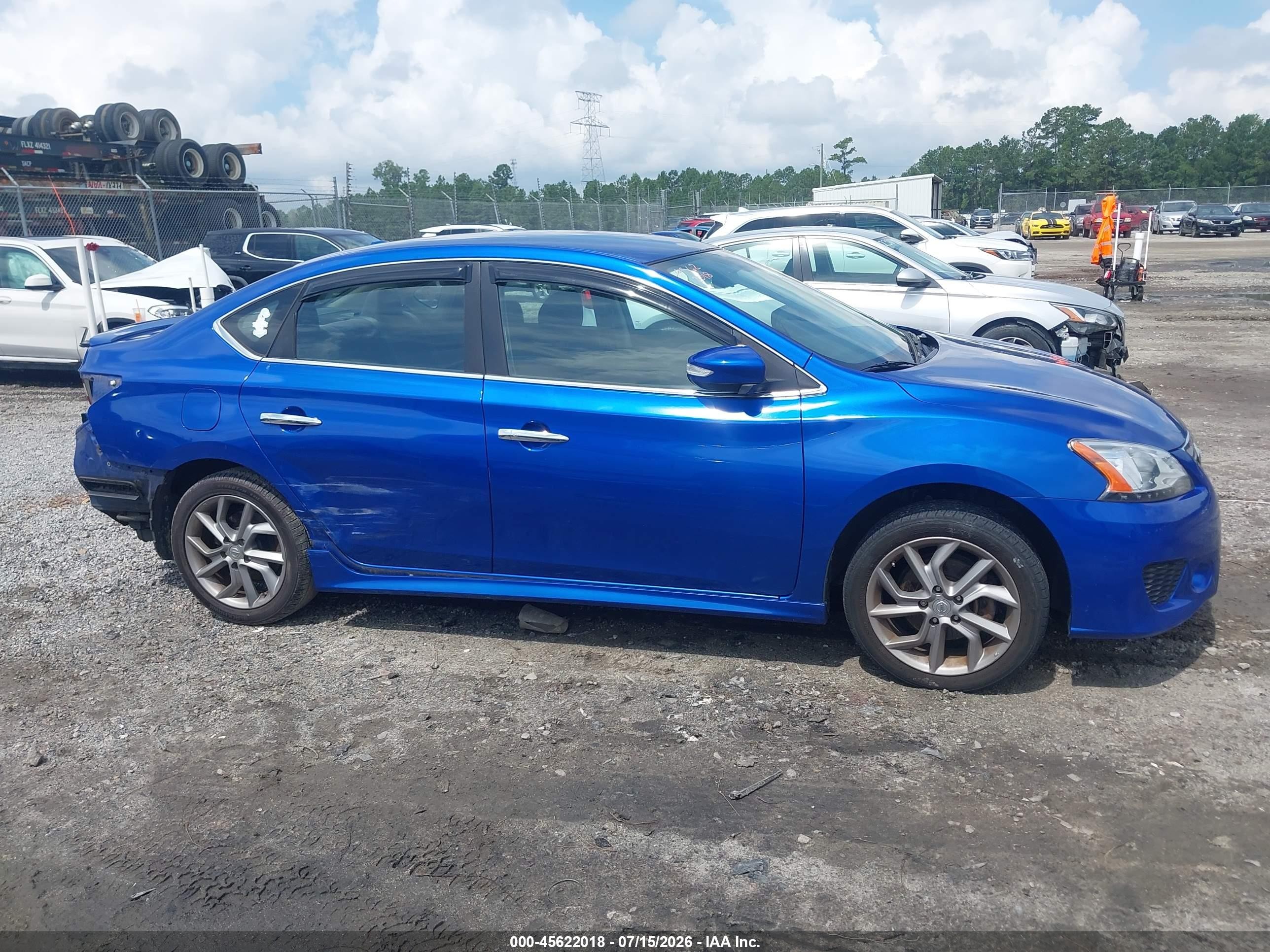 2015 Nissan Sentra Sr Синий vin: 3N1AB7AP2FY362495