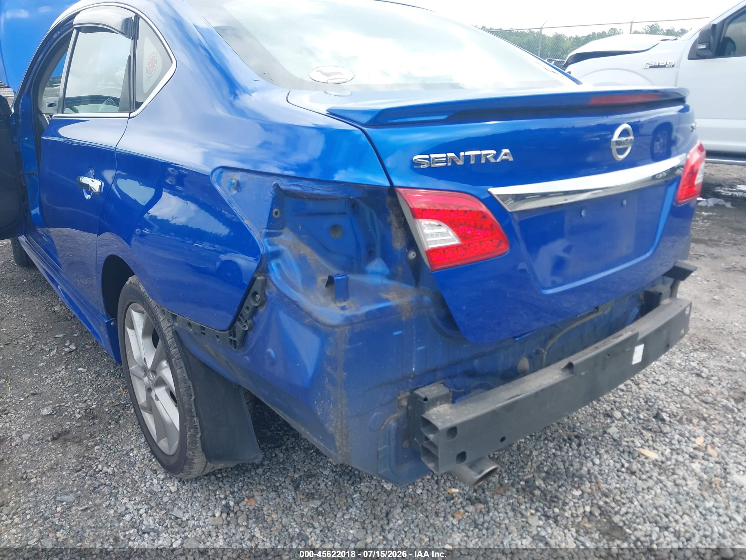 2015 Nissan Sentra Sr Синий vin: 3N1AB7AP2FY362495