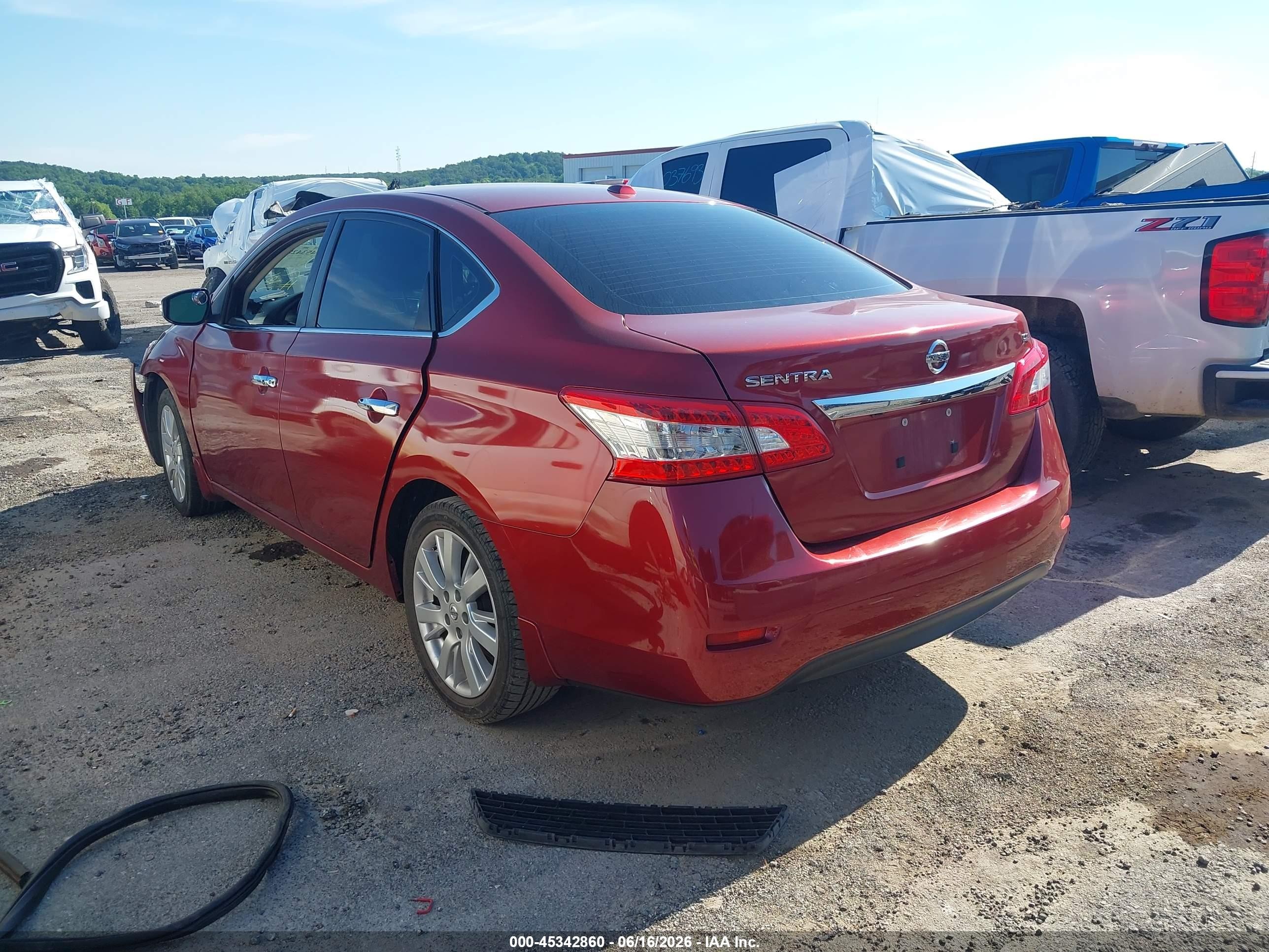 2015 Nissan Sentra Sl Red vin: 3N1AB7AP2FY374324