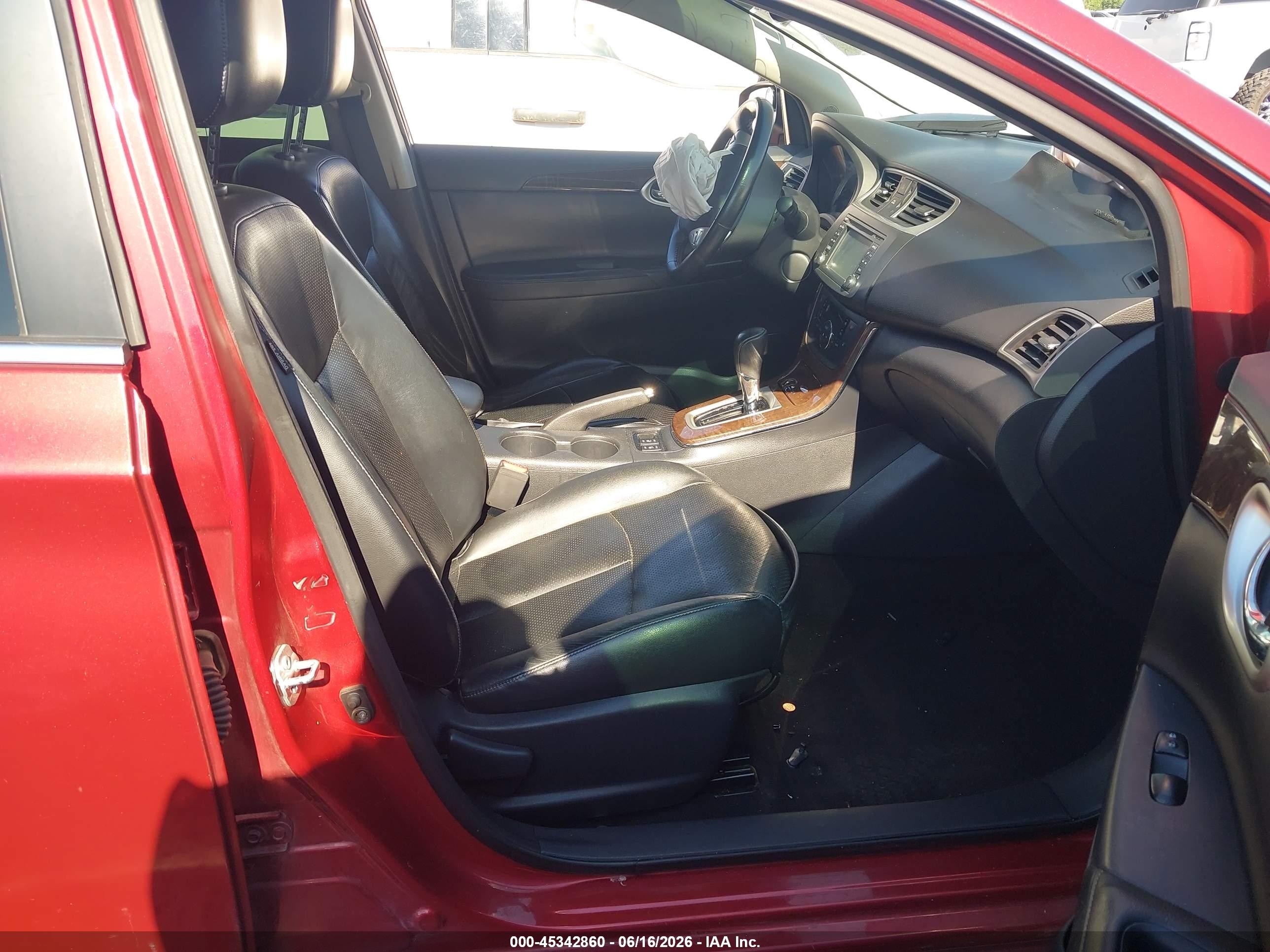 2015 Nissan Sentra Sl Red vin: 3N1AB7AP2FY374324