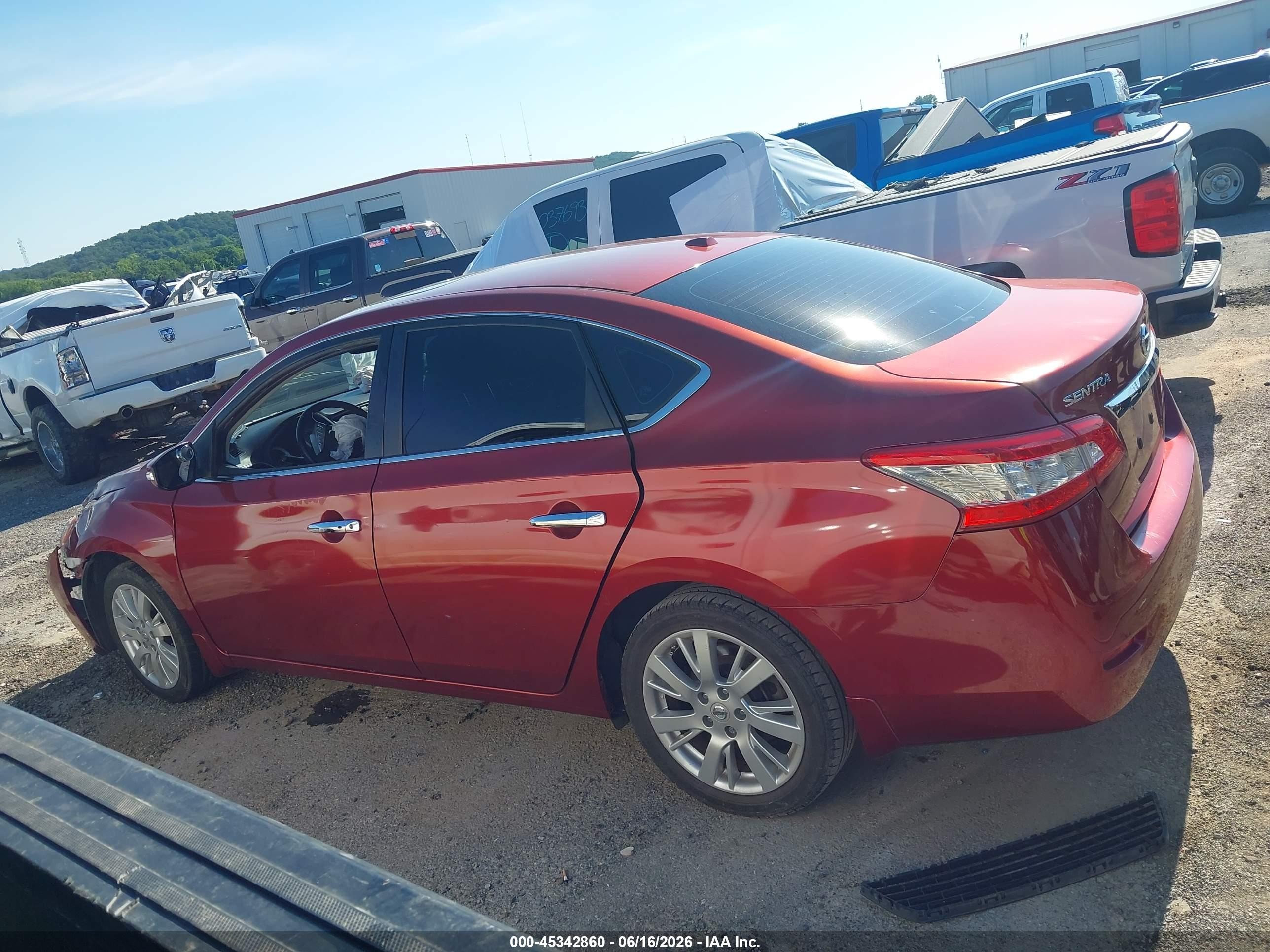 2015 Nissan Sentra Sl Red vin: 3N1AB7AP2FY374324