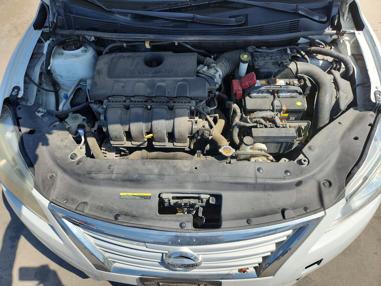 2015 Nissan Sentra S White vin: 3N1AB7AP2FY376655