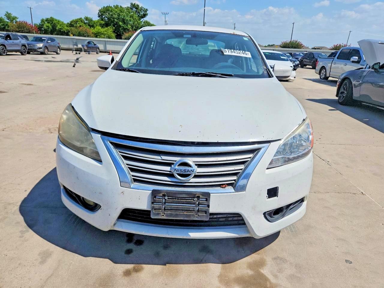 2015 Nissan Sentra S White vin: 3N1AB7AP2FY376655