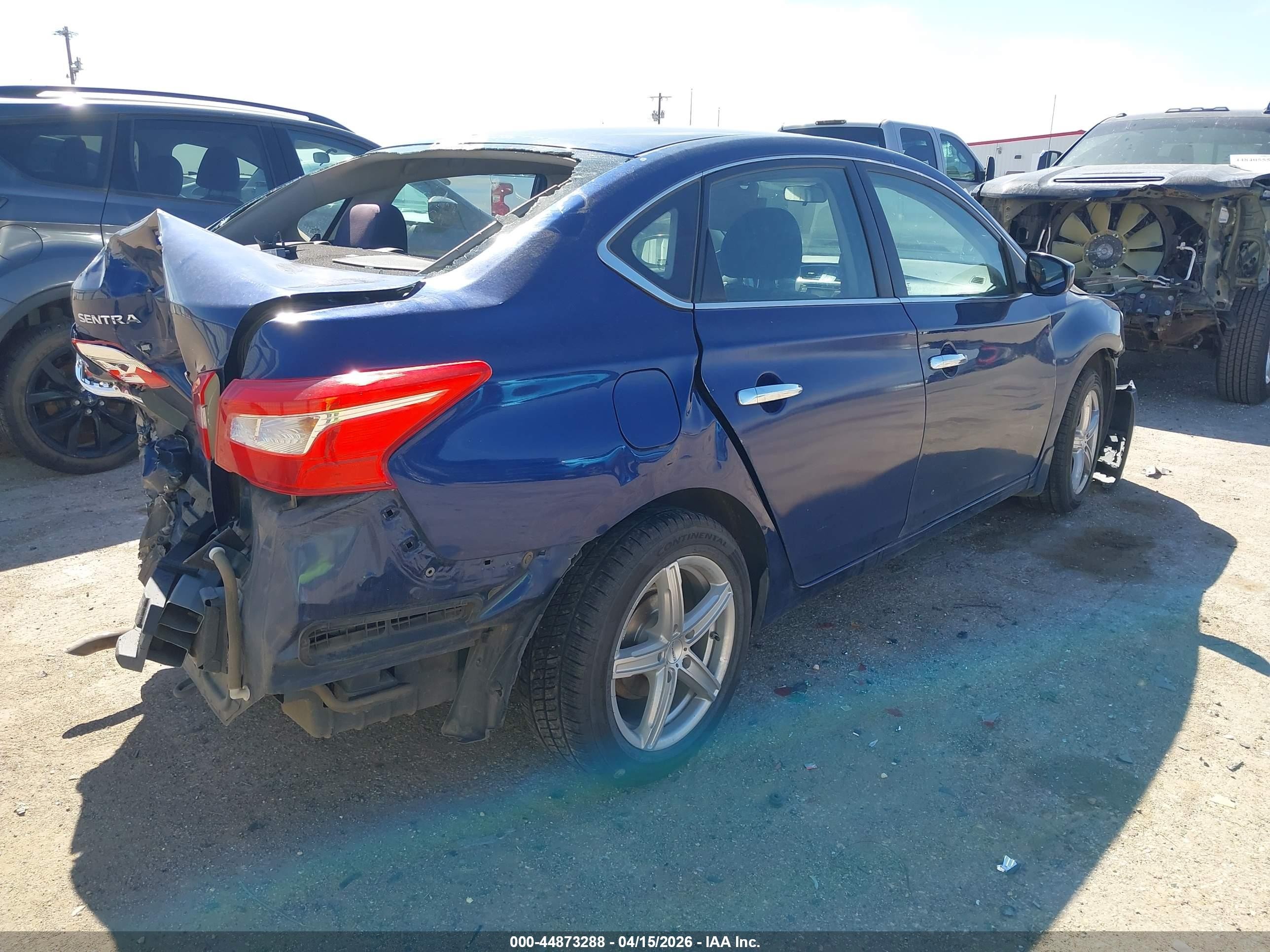 2016 Nissan Sentra S Blue vin: 3N1AB7AP2GY215546