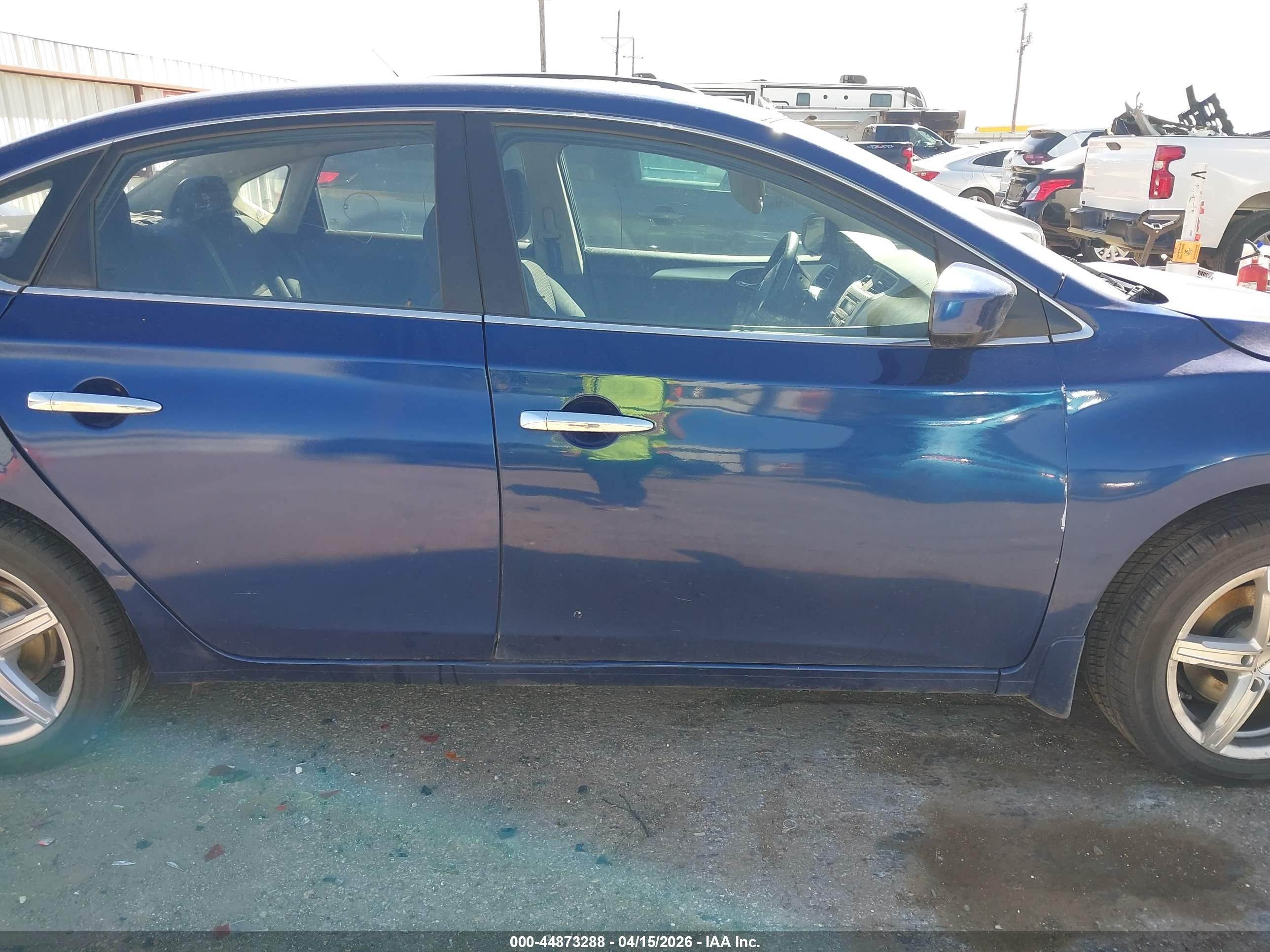 2016 Nissan Sentra S Blue vin: 3N1AB7AP2GY215546