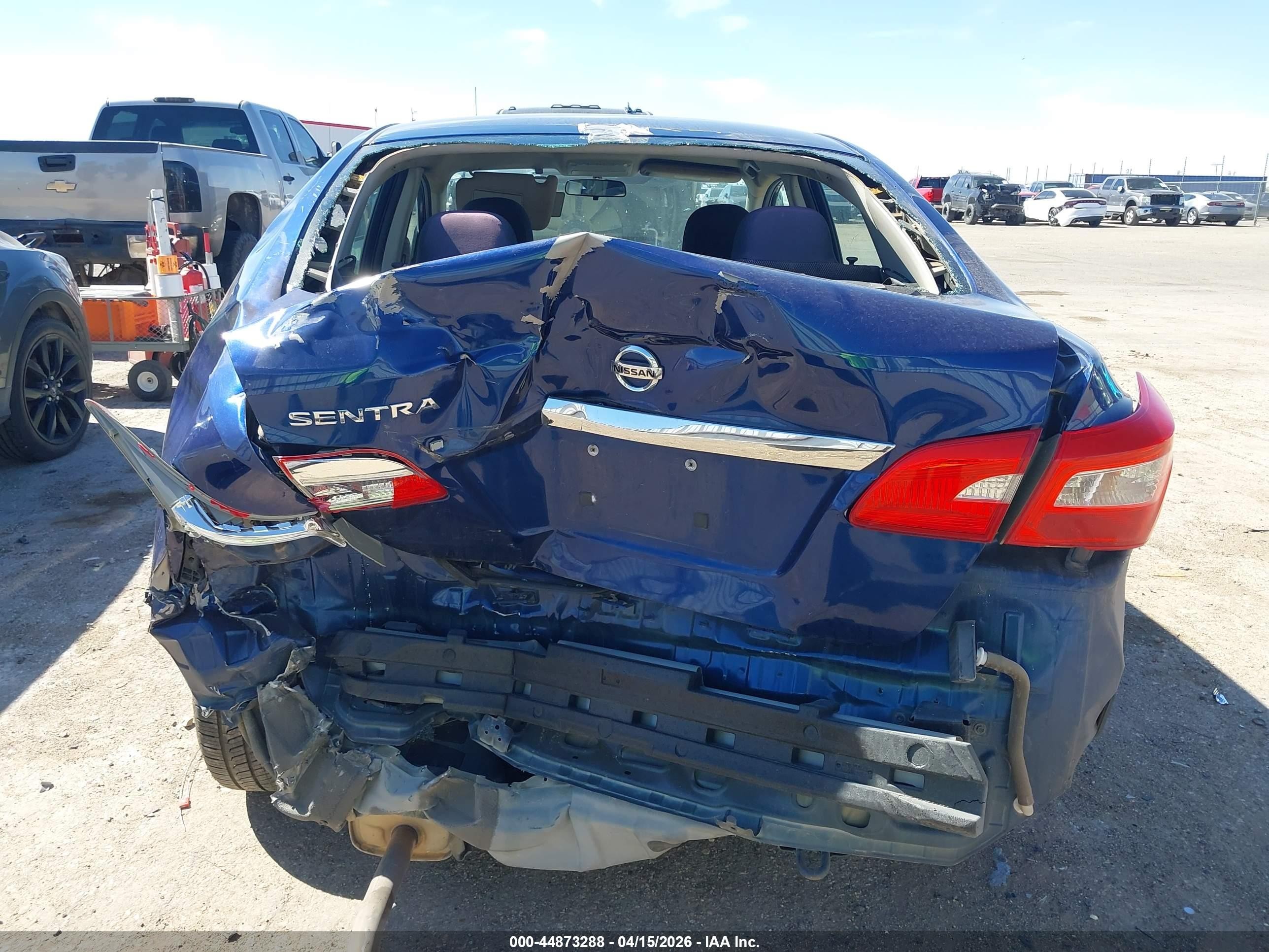 2016 Nissan Sentra S Blue vin: 3N1AB7AP2GY215546