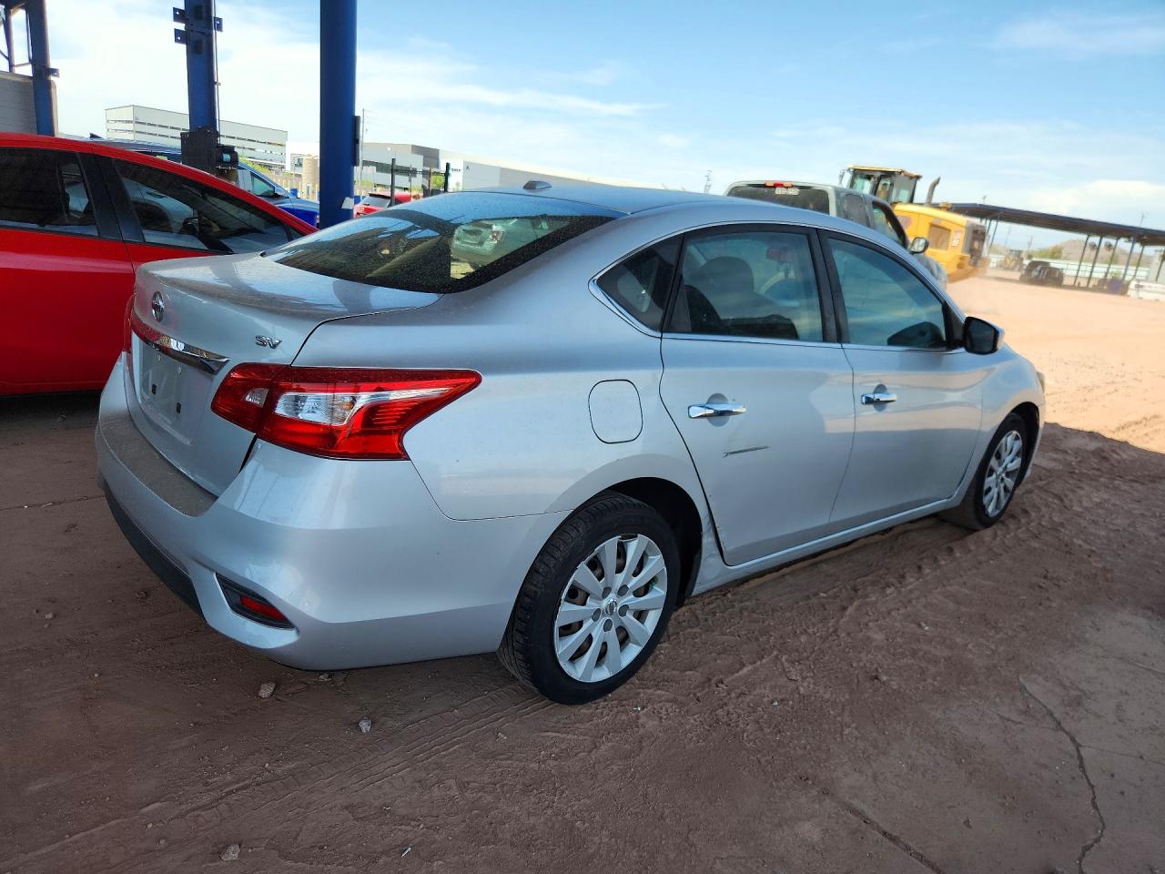 2017 Nissan Sentra Sv Silver vin: 3N1AB7AP2HY317883