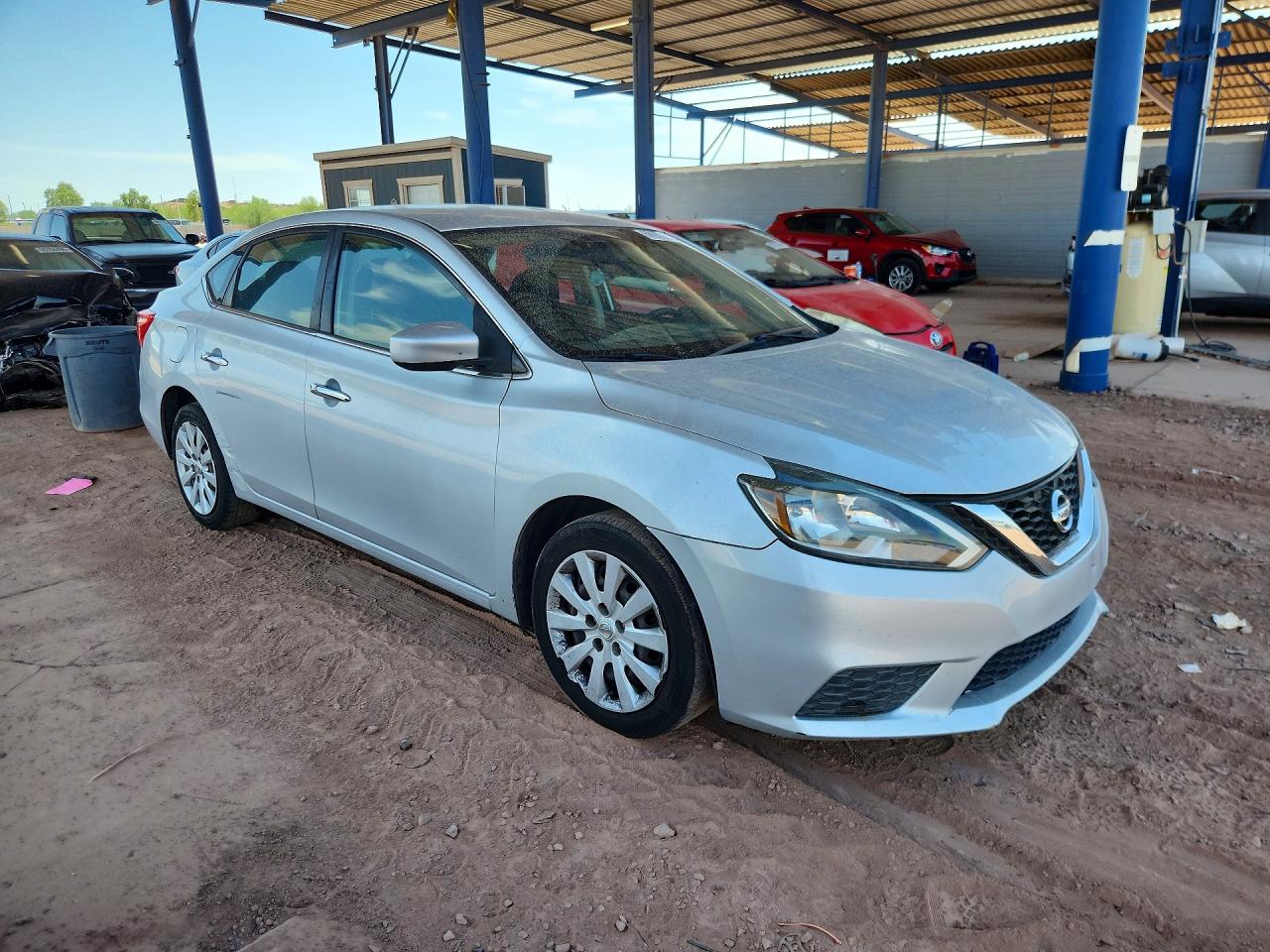 2017 Nissan Sentra Sv Silver vin: 3N1AB7AP2HY317883
