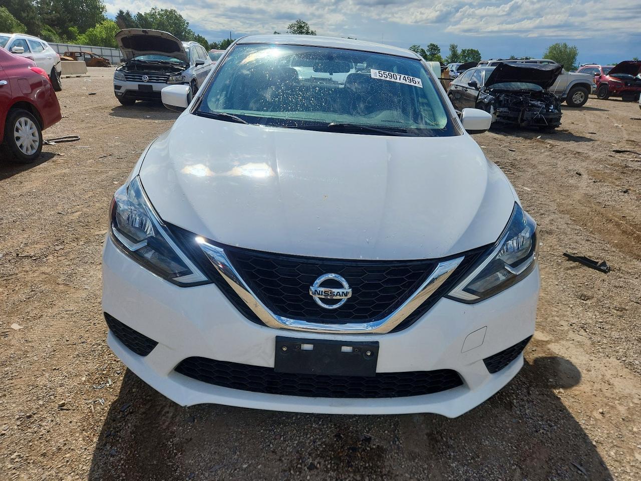 2017 Nissan Sentra S Белый vin: 3N1AB7AP2HY382488
