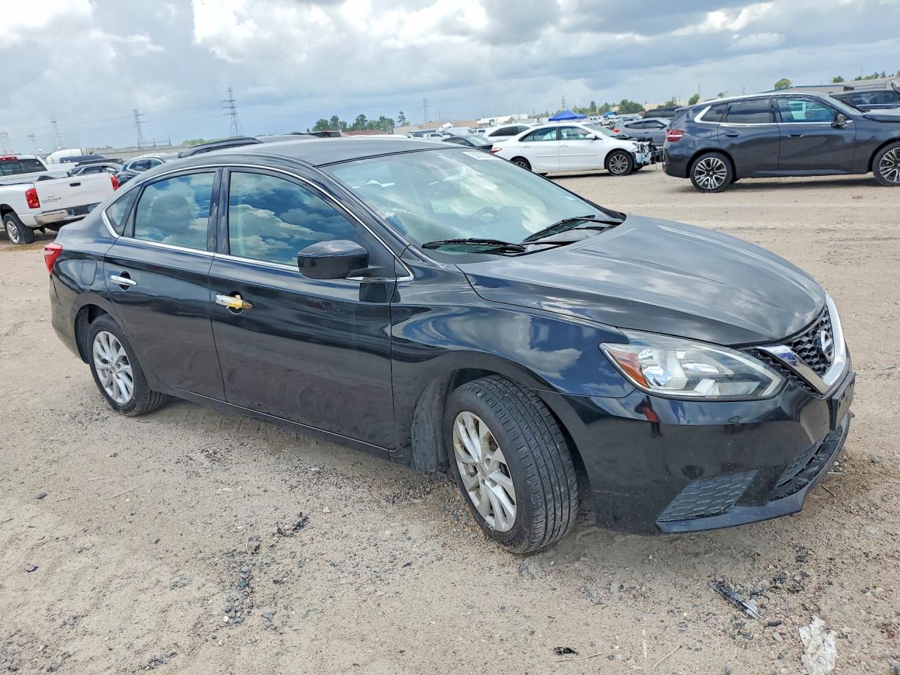 2018 Nissan Sentra Sv Black vin: 3N1AB7AP2JL624120