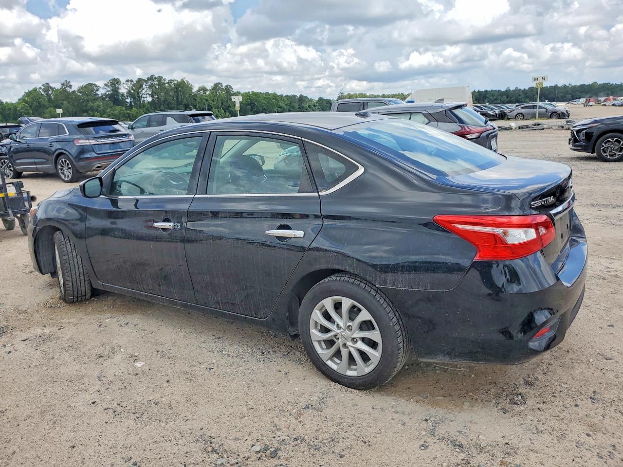 2018 Nissan Sentra Sv Black vin: 3N1AB7AP2JL624120