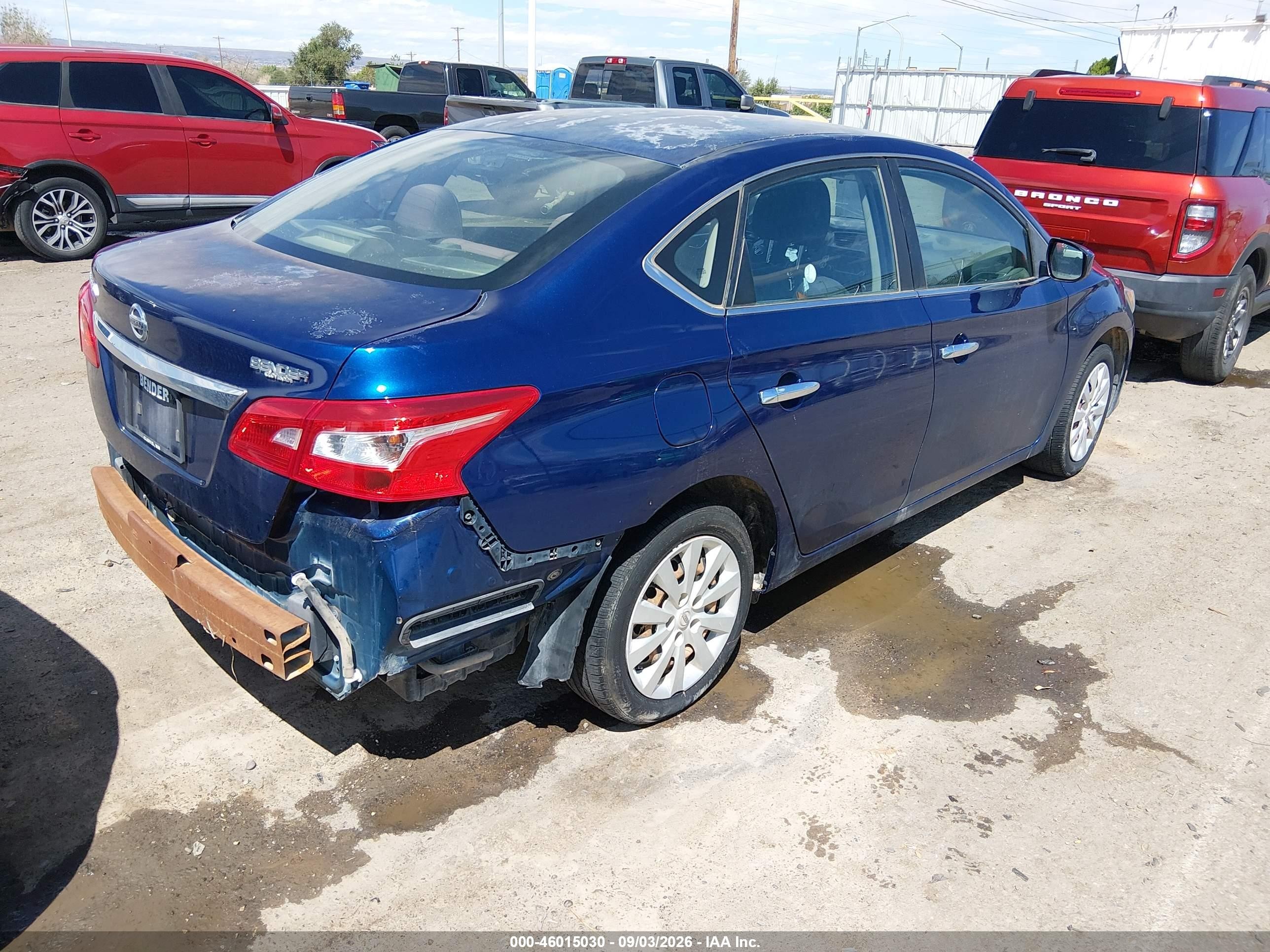 2018 Nissan Sentra S Blue vin: 3N1AB7AP2JY241684