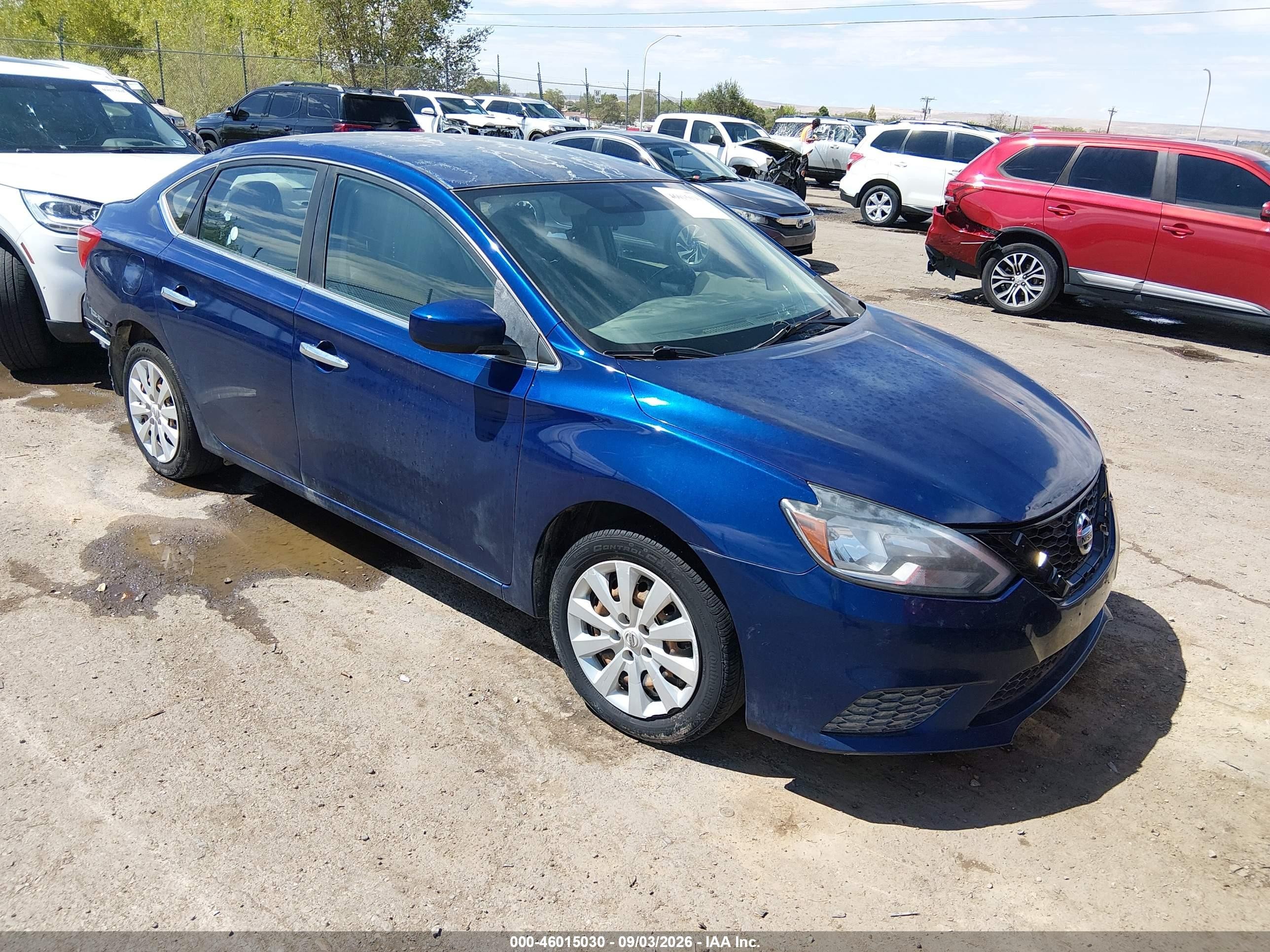 2018 Nissan Sentra S Blue vin: 3N1AB7AP2JY241684