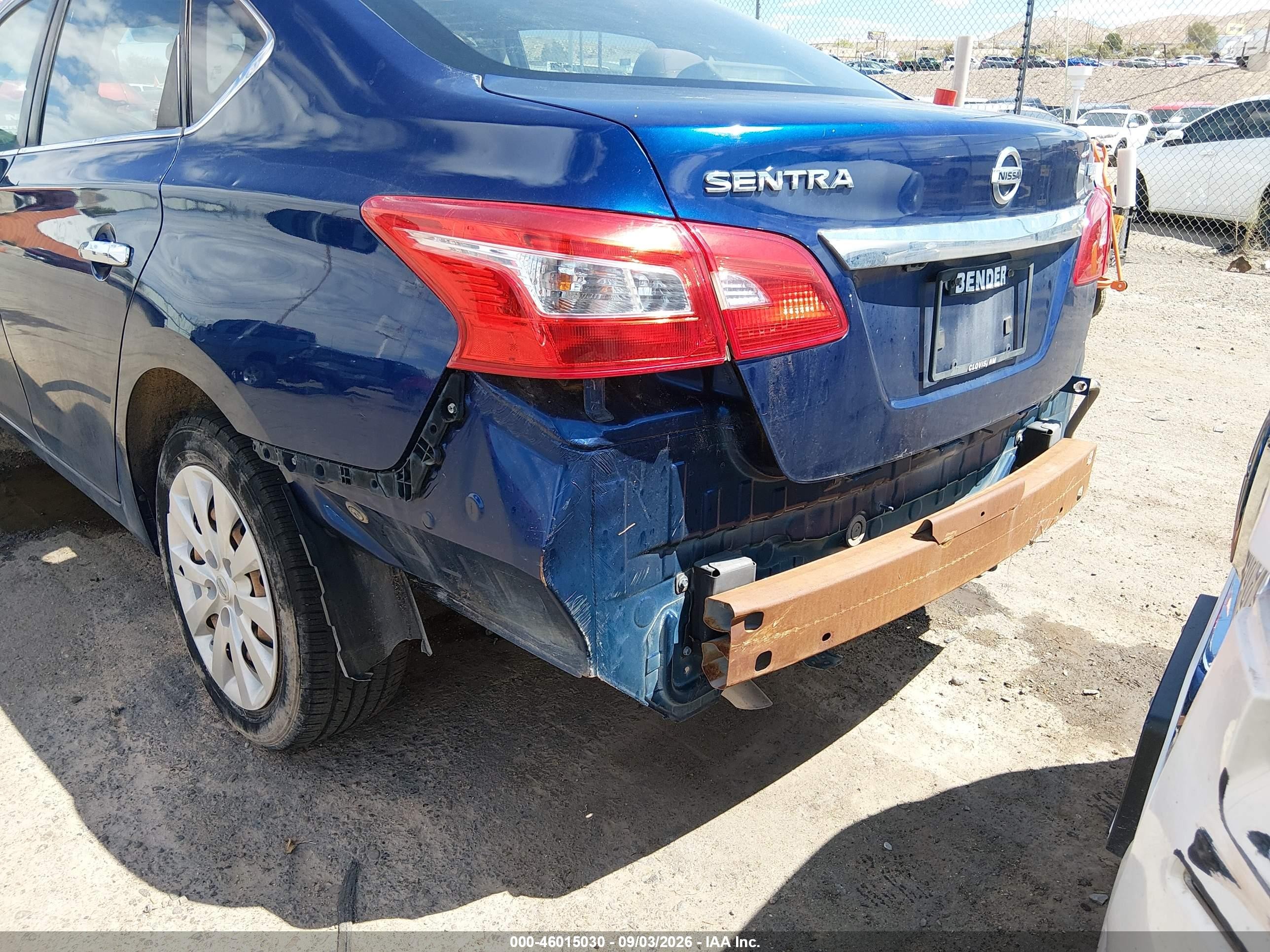 2018 Nissan Sentra S Blue vin: 3N1AB7AP2JY241684
