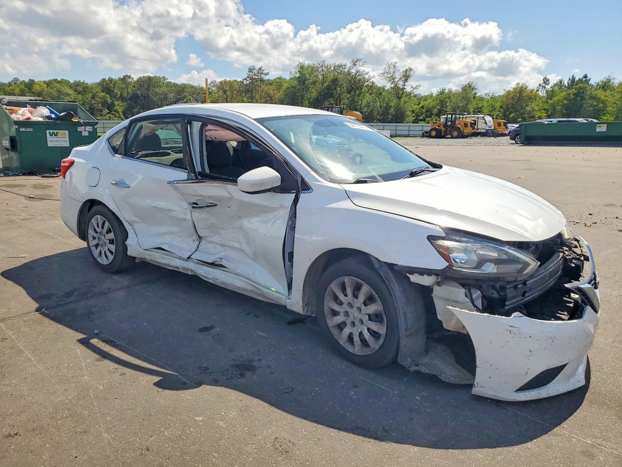 2018 Nissan Sentra S White vin: 3N1AB7AP2JY258615