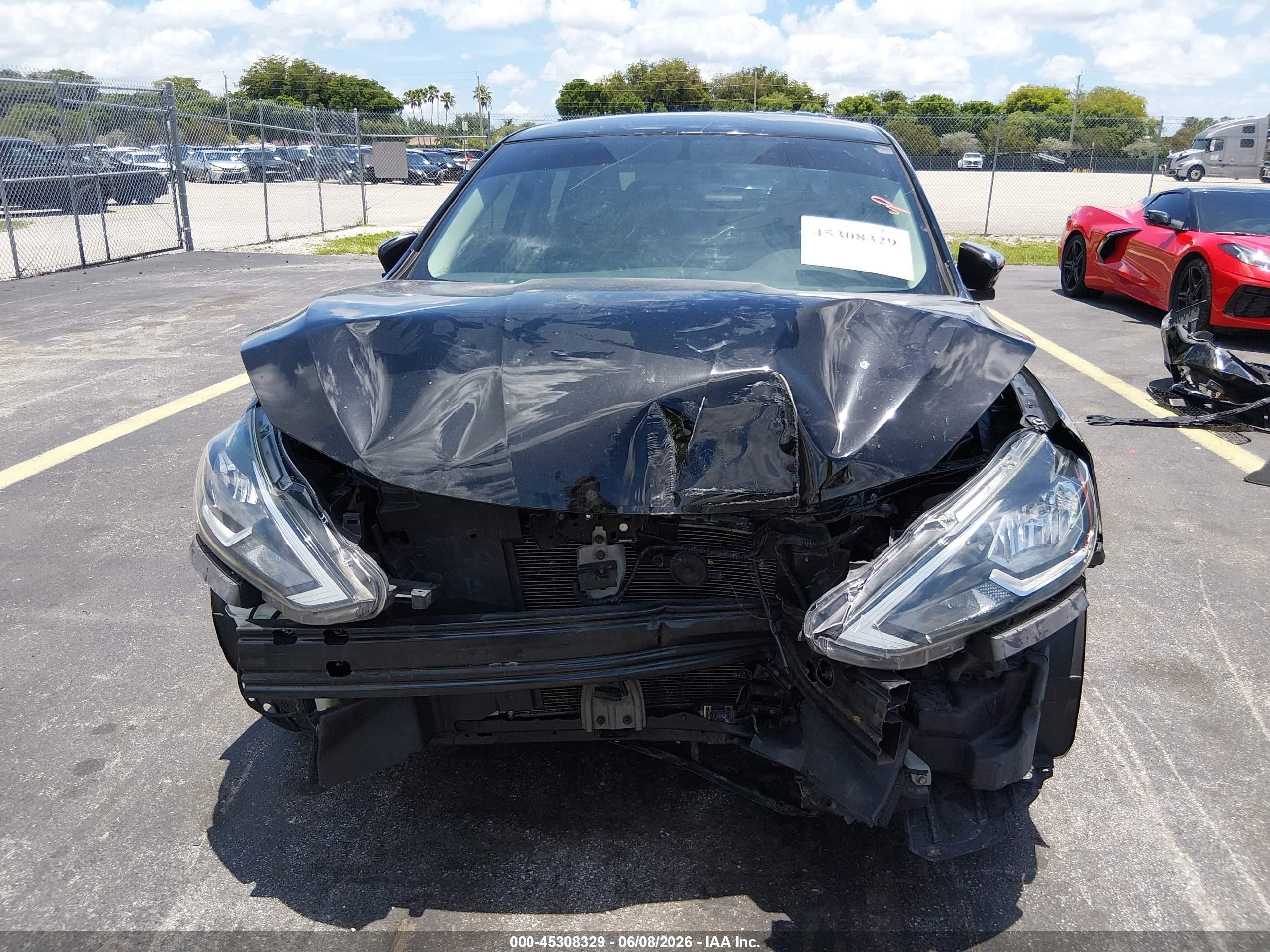2018 Nissan Sentra Sv Black vin: 3N1AB7AP2JY267413