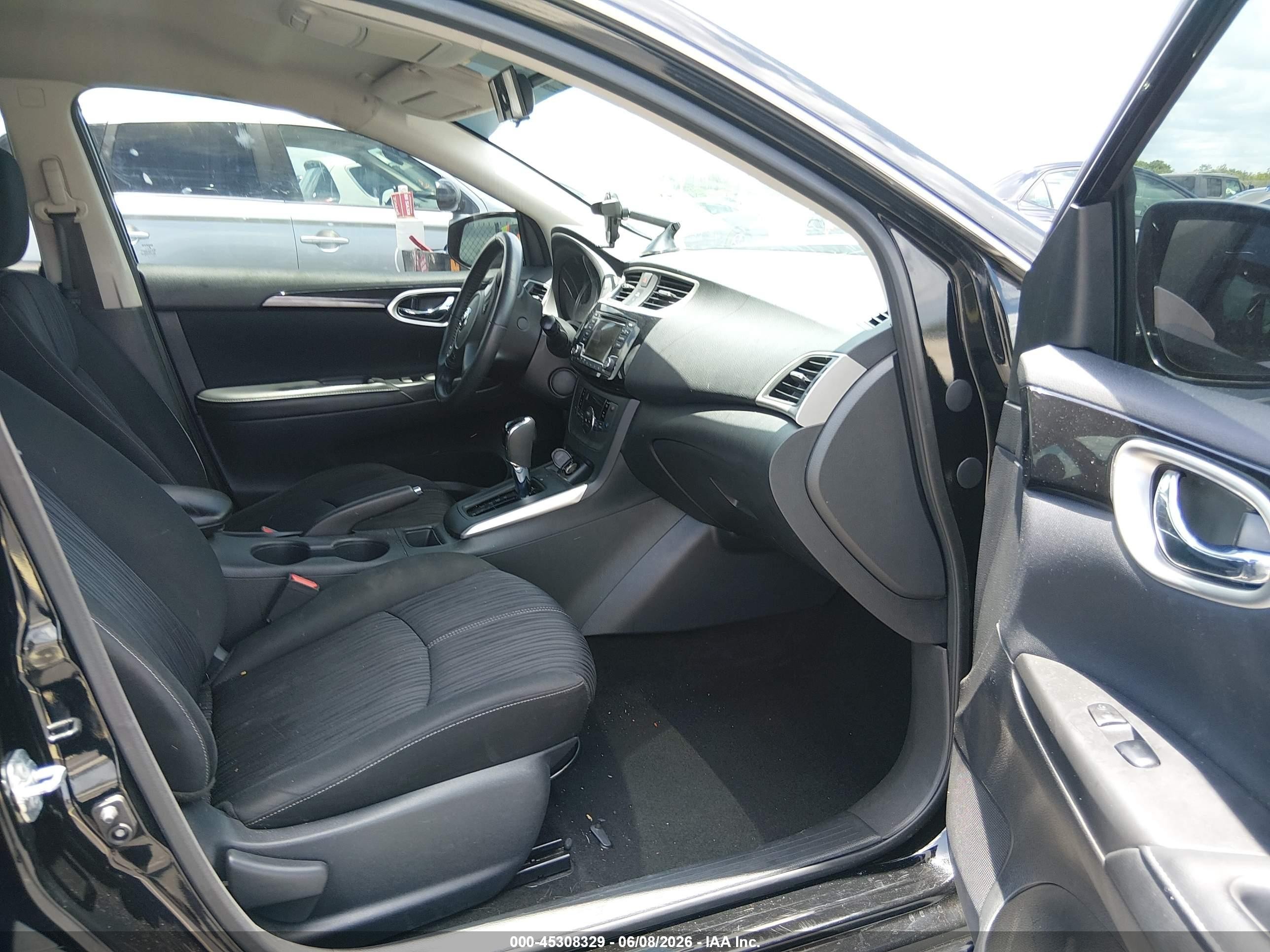 2018 Nissan Sentra Sv Black vin: 3N1AB7AP2JY267413