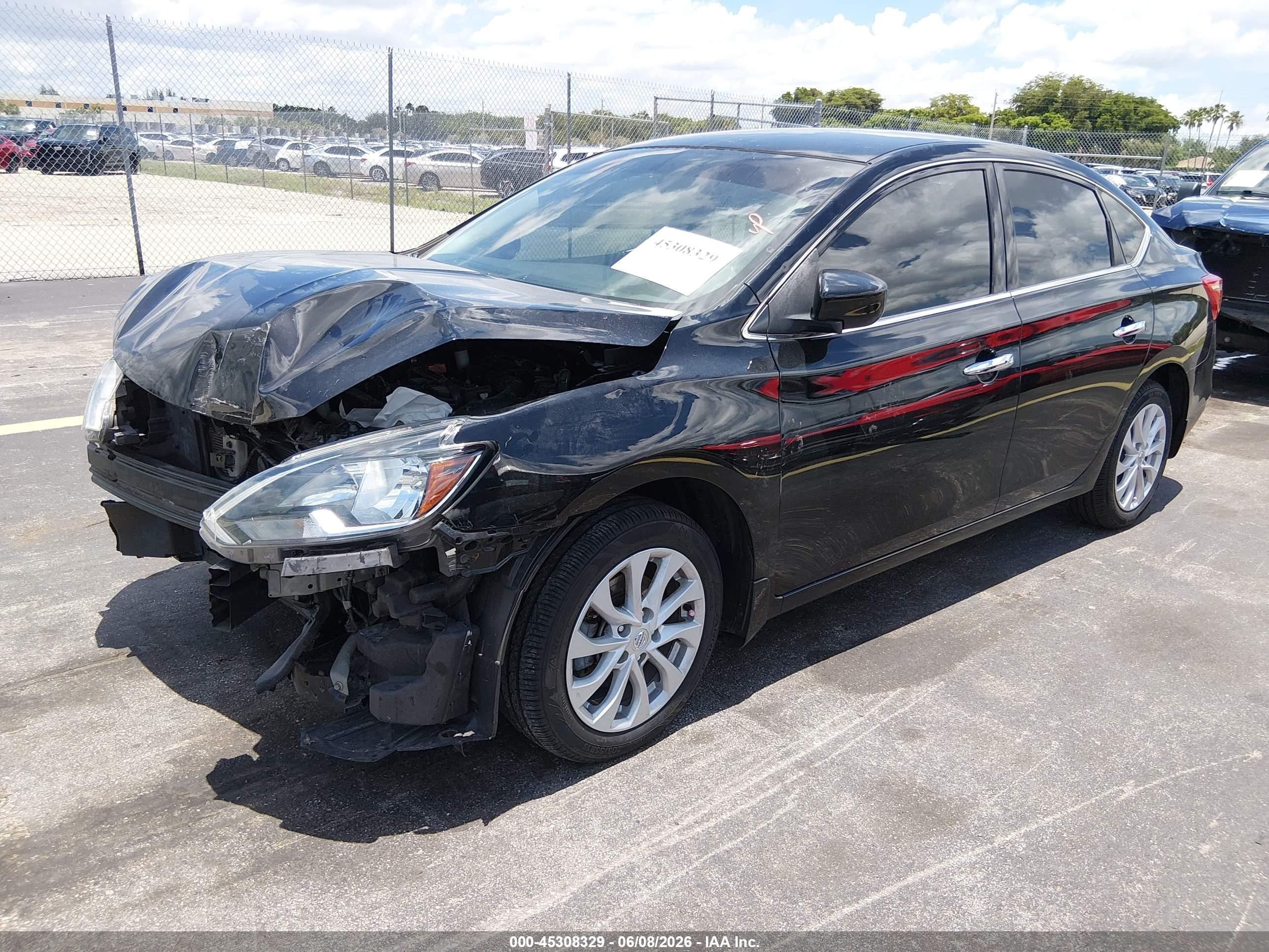 2018 Nissan Sentra Sv Black vin: 3N1AB7AP2JY267413