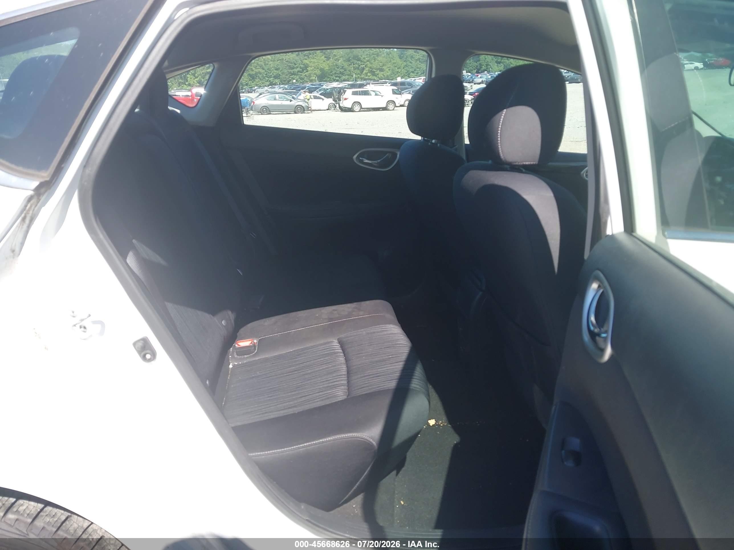 2019 Nissan Sentra Sv Белый vin: 3N1AB7AP2KL608596