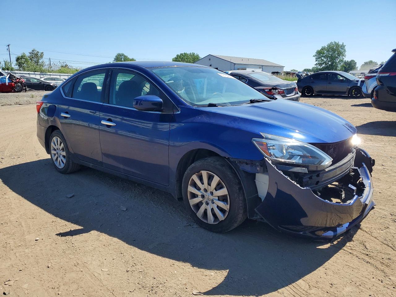 2019 Nissan Sentra S Blue vin: 3N1AB7AP2KY216995
