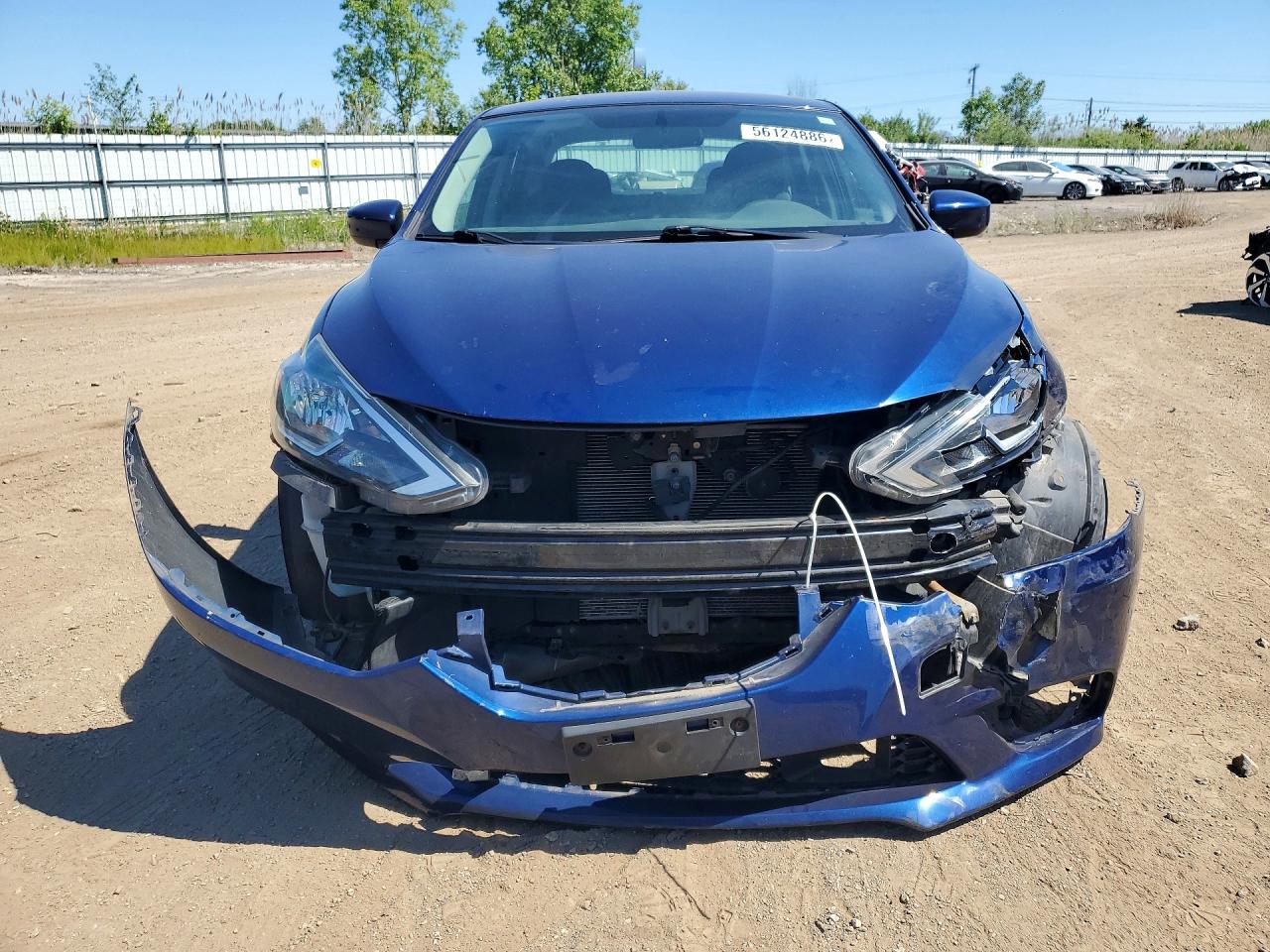 2019 Nissan Sentra S Blue vin: 3N1AB7AP2KY216995
