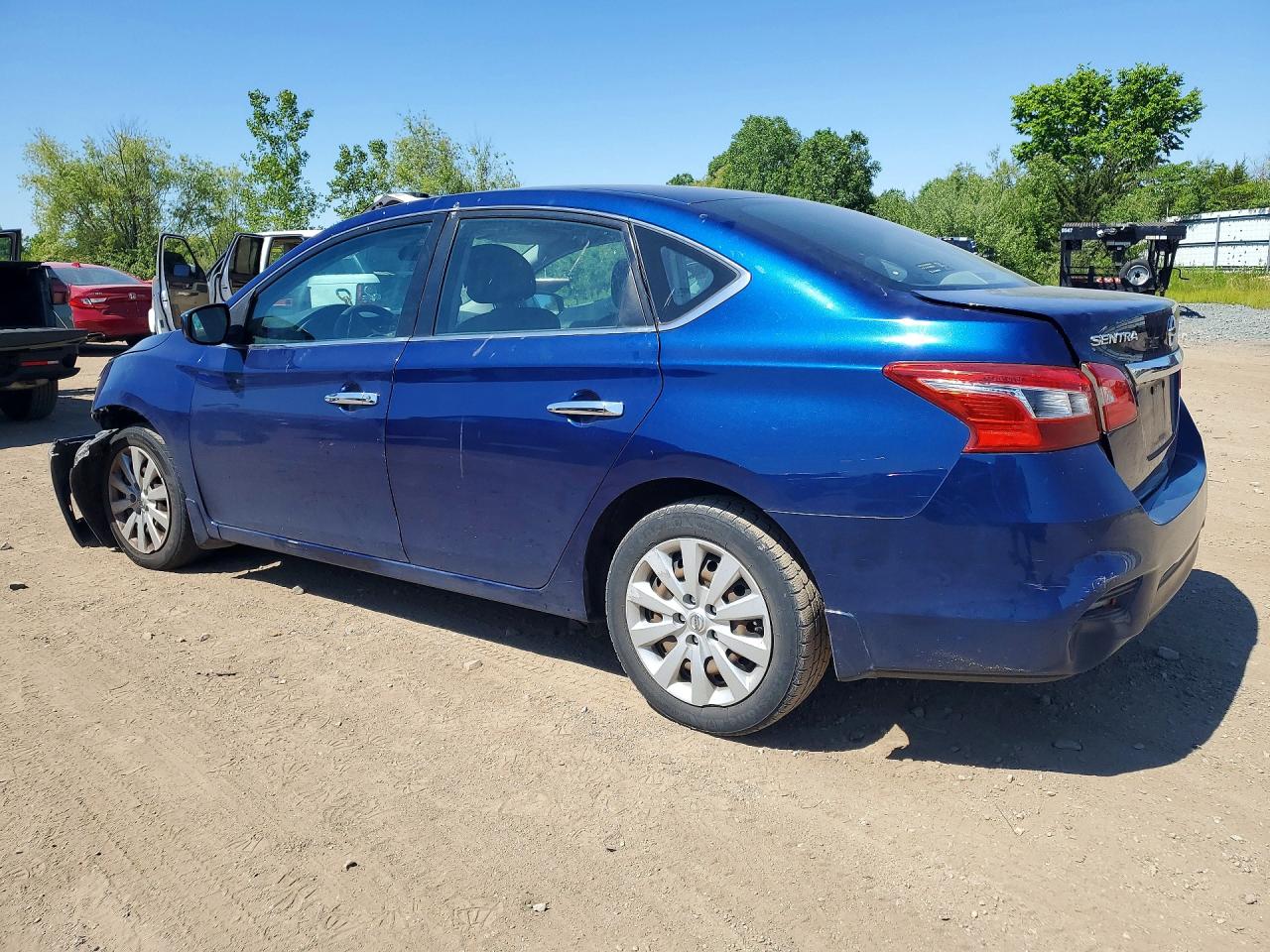 2019 Nissan Sentra S Blue vin: 3N1AB7AP2KY216995