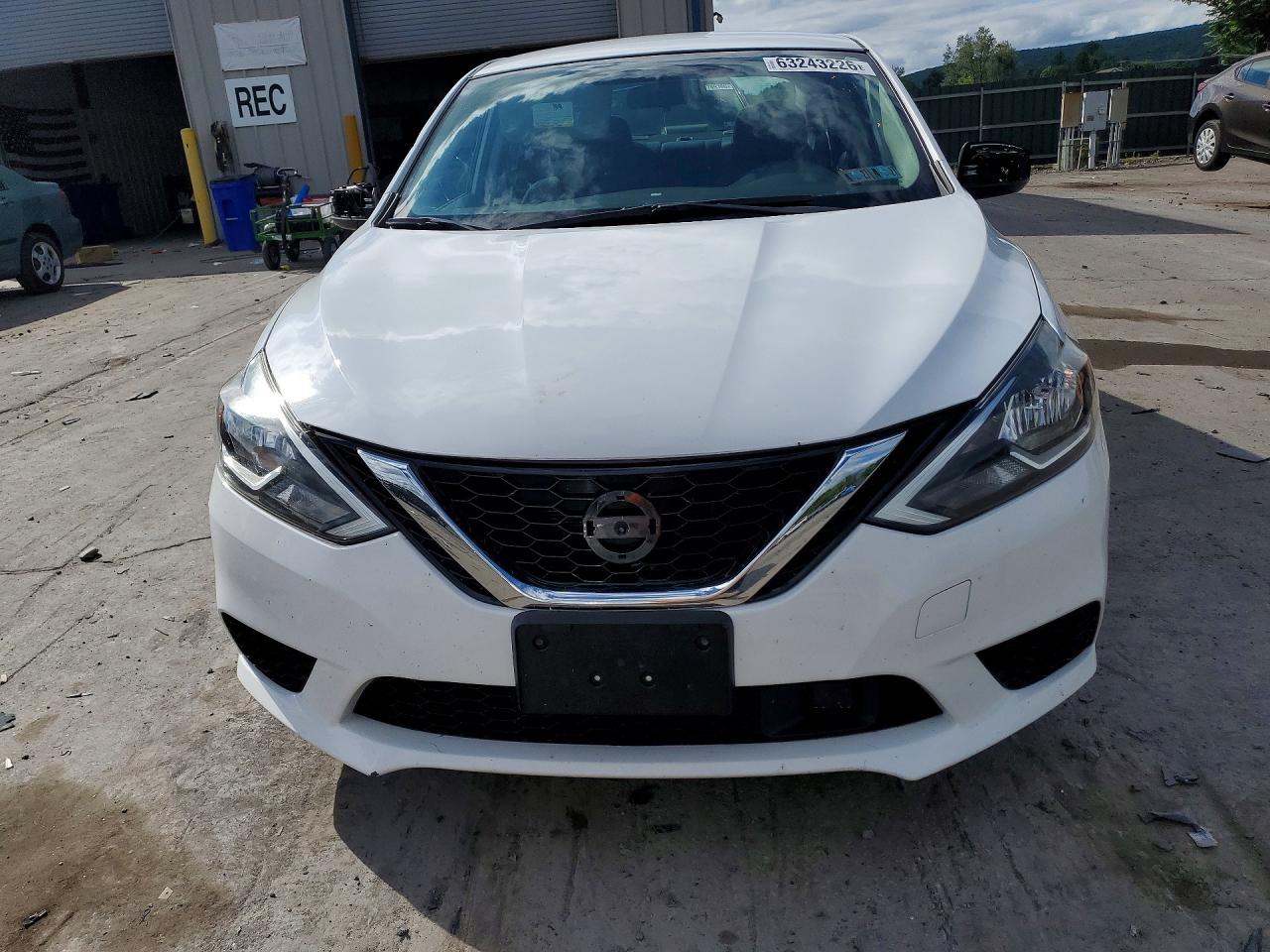 2019 Nissan Sentra Sv White vin: 3N1AB7AP2KY306146