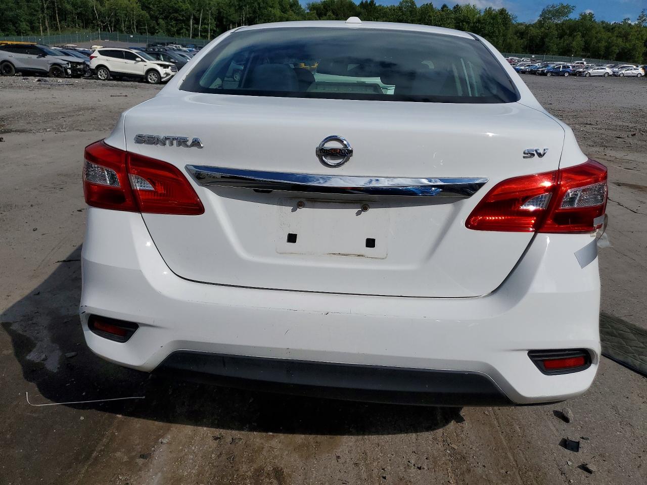2019 Nissan Sentra Sv White vin: 3N1AB7AP2KY306146