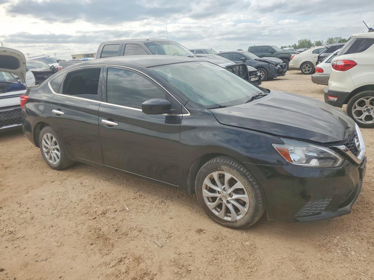 2019 Nissan Sentra Sv Black vin: 3N1AB7AP2KY340281