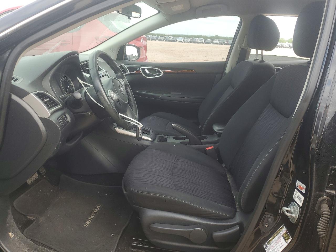 2019 Nissan Sentra Sv Black vin: 3N1AB7AP2KY340281