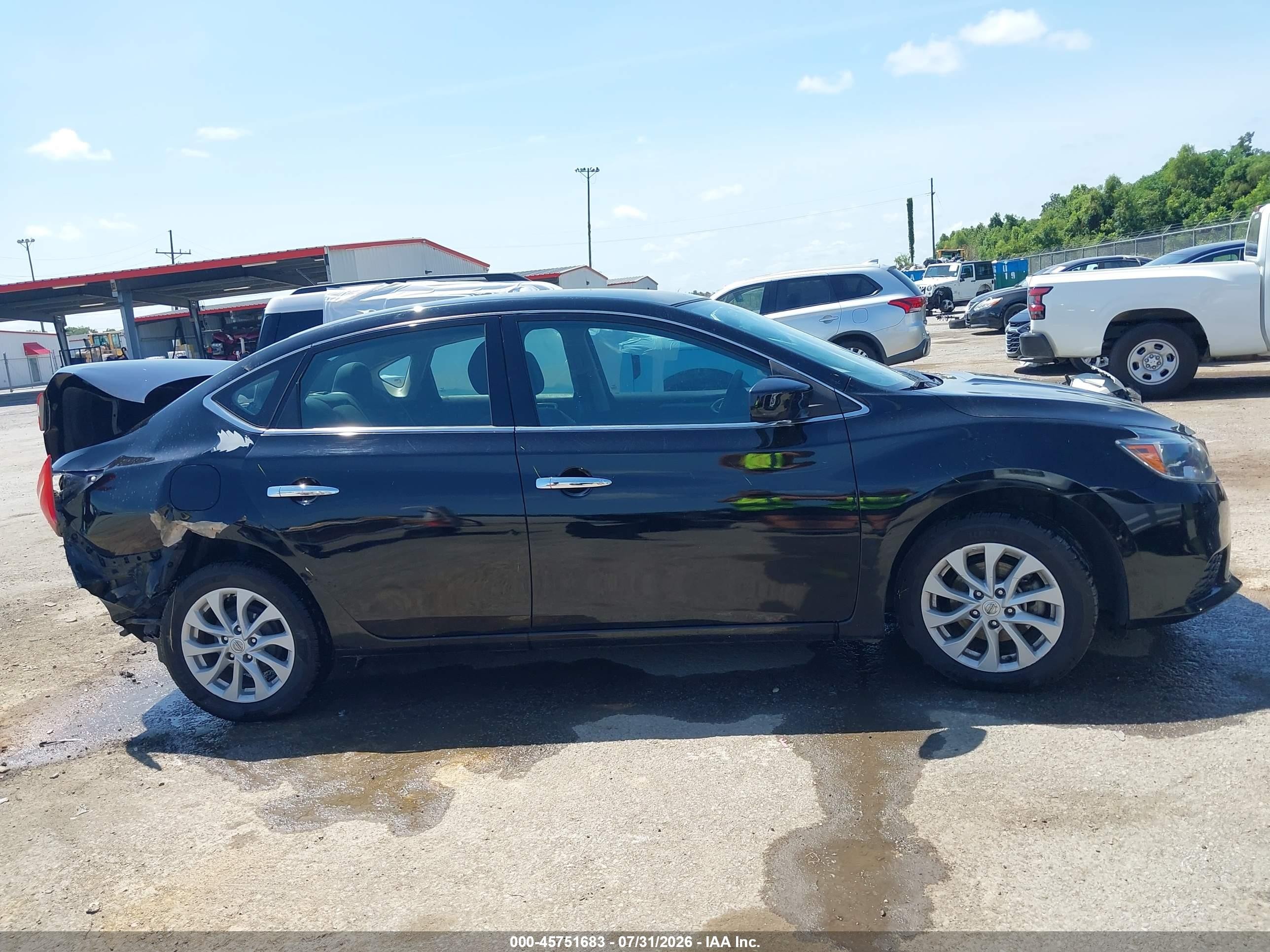 2019 Nissan Sentra Sv Black vin: 3N1AB7AP2KY370591