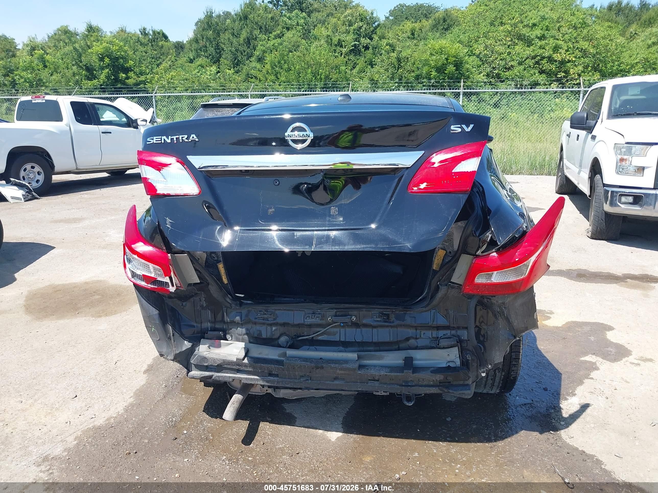 2019 Nissan Sentra Sv Black vin: 3N1AB7AP2KY370591