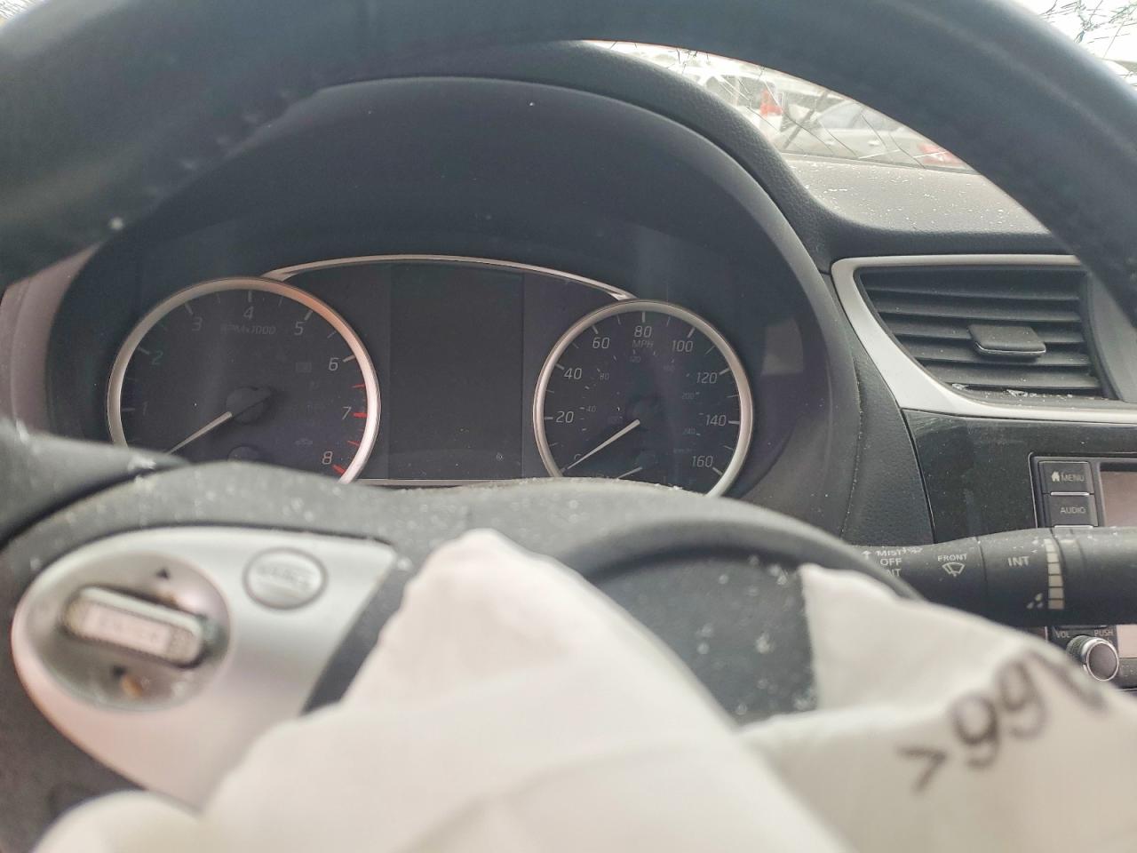 2019 Nissan Sentra Sv White vin: 3N1AB7AP2KY375984