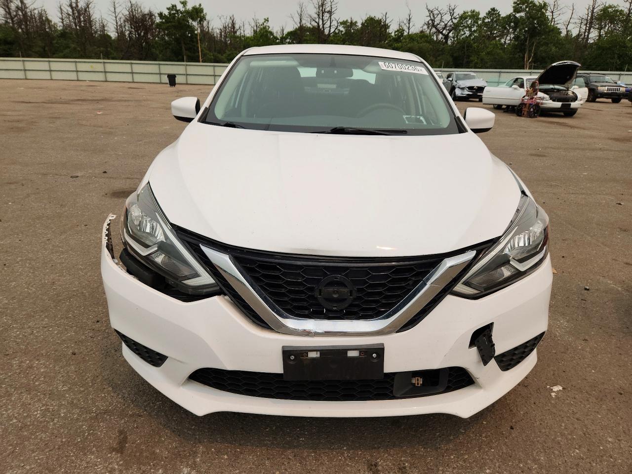 2019 Nissan Sentra Sv White vin: 3N1AB7AP2KY402780