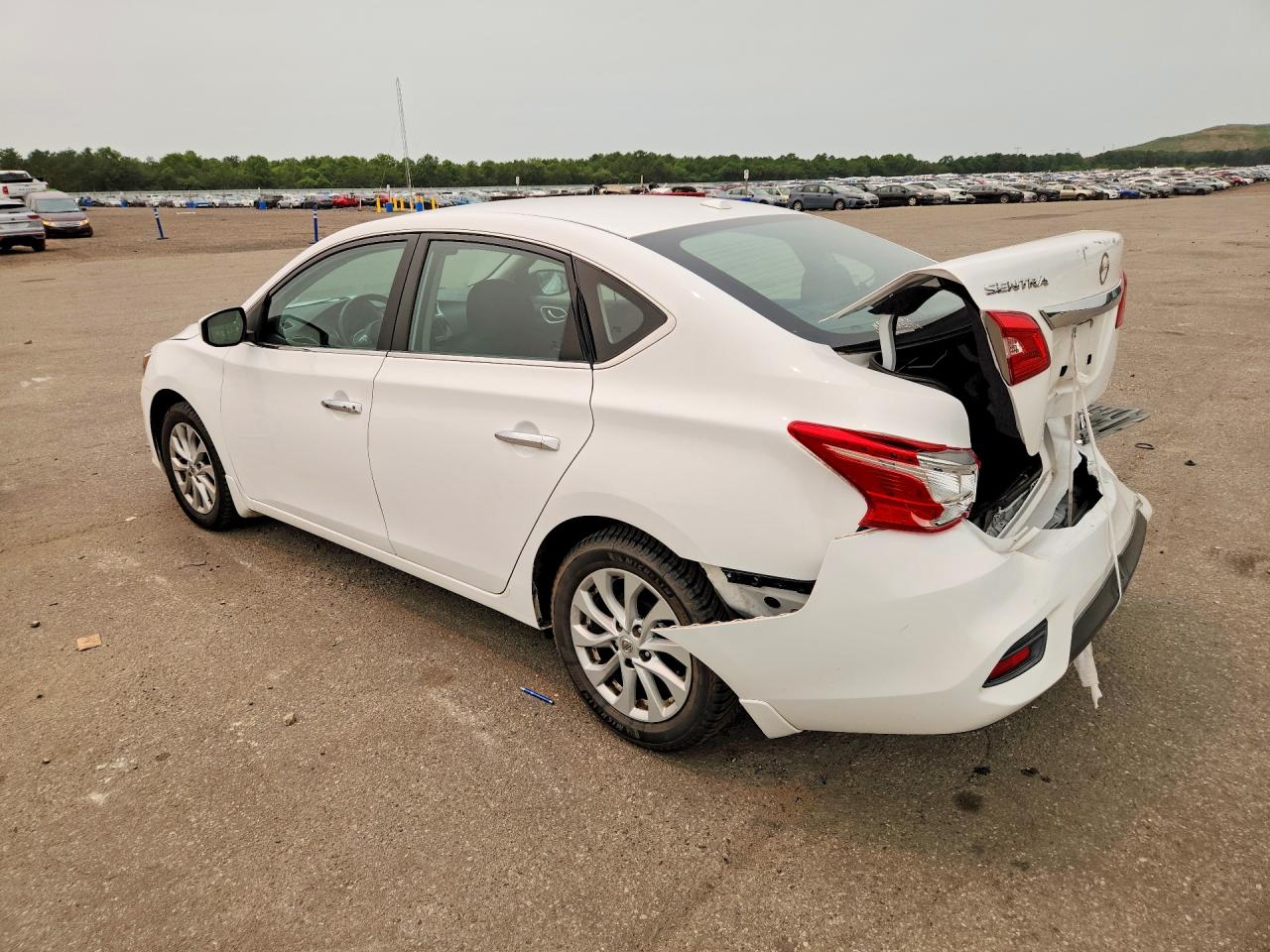 2019 Nissan Sentra Sv White vin: 3N1AB7AP2KY402780