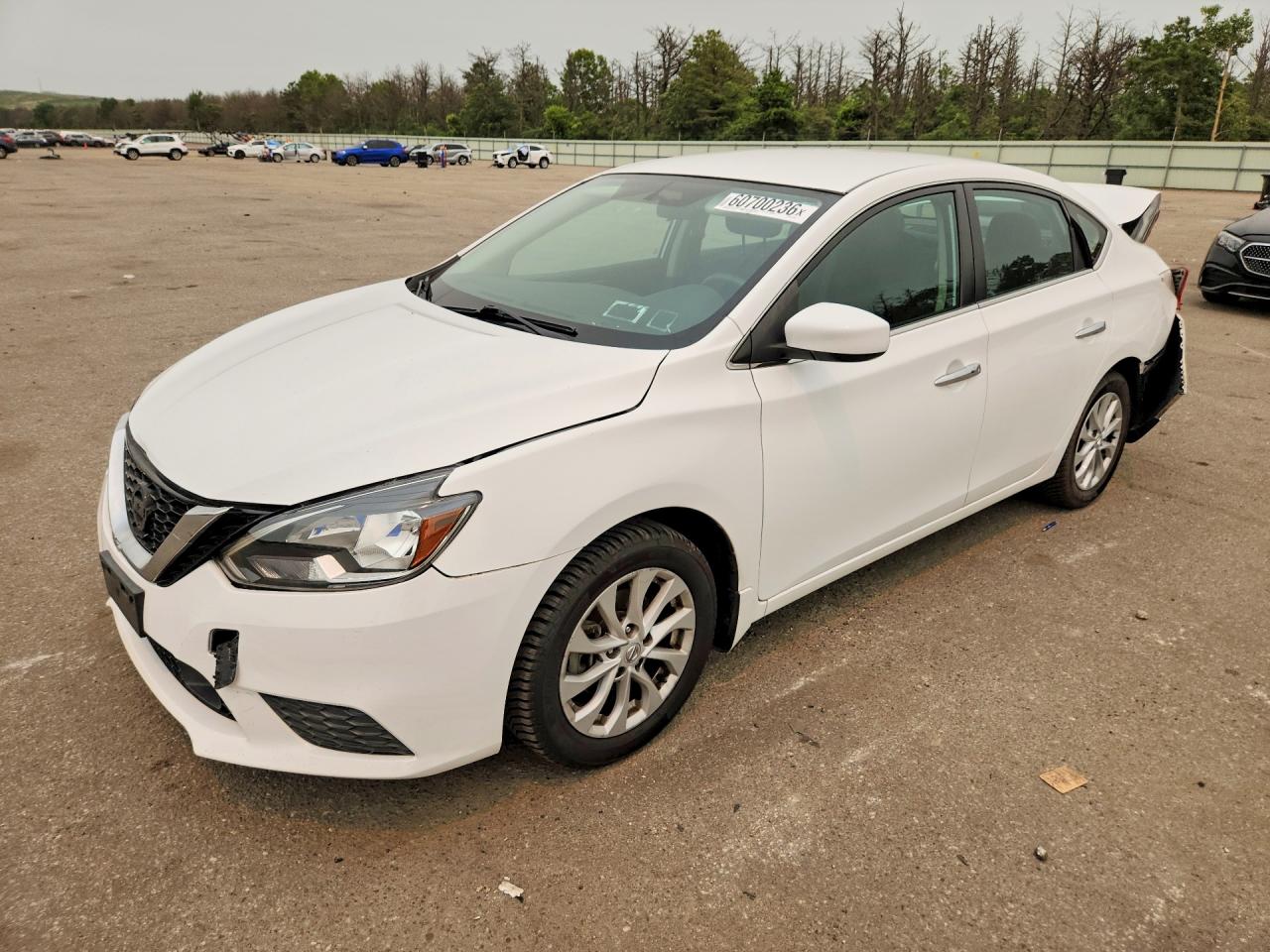 2019 Nissan Sentra Sv Белый vin: 3N1AB7AP2KY402780