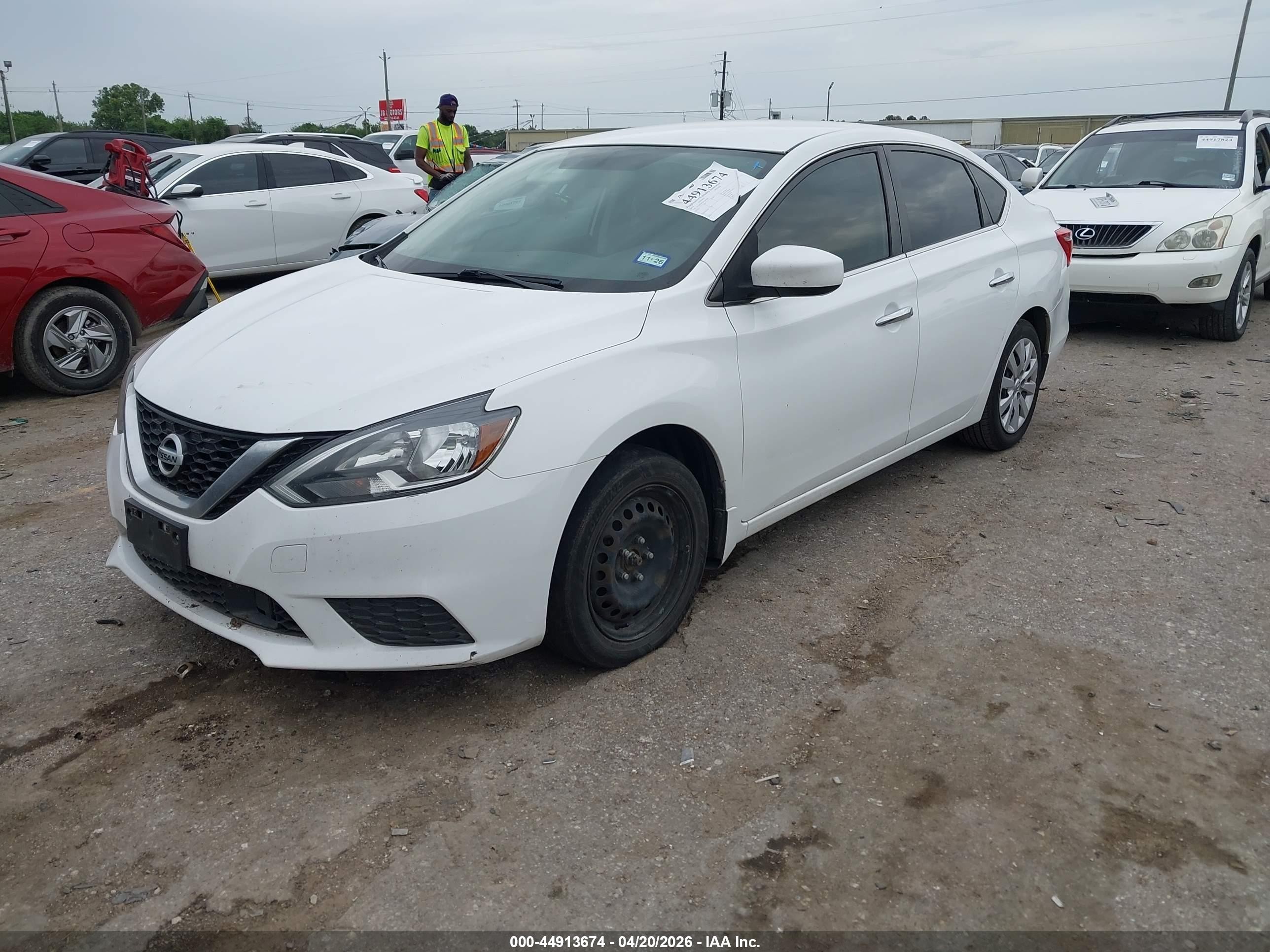 2019 Nissan Sentra S White vin: 3N1AB7AP2KY402858