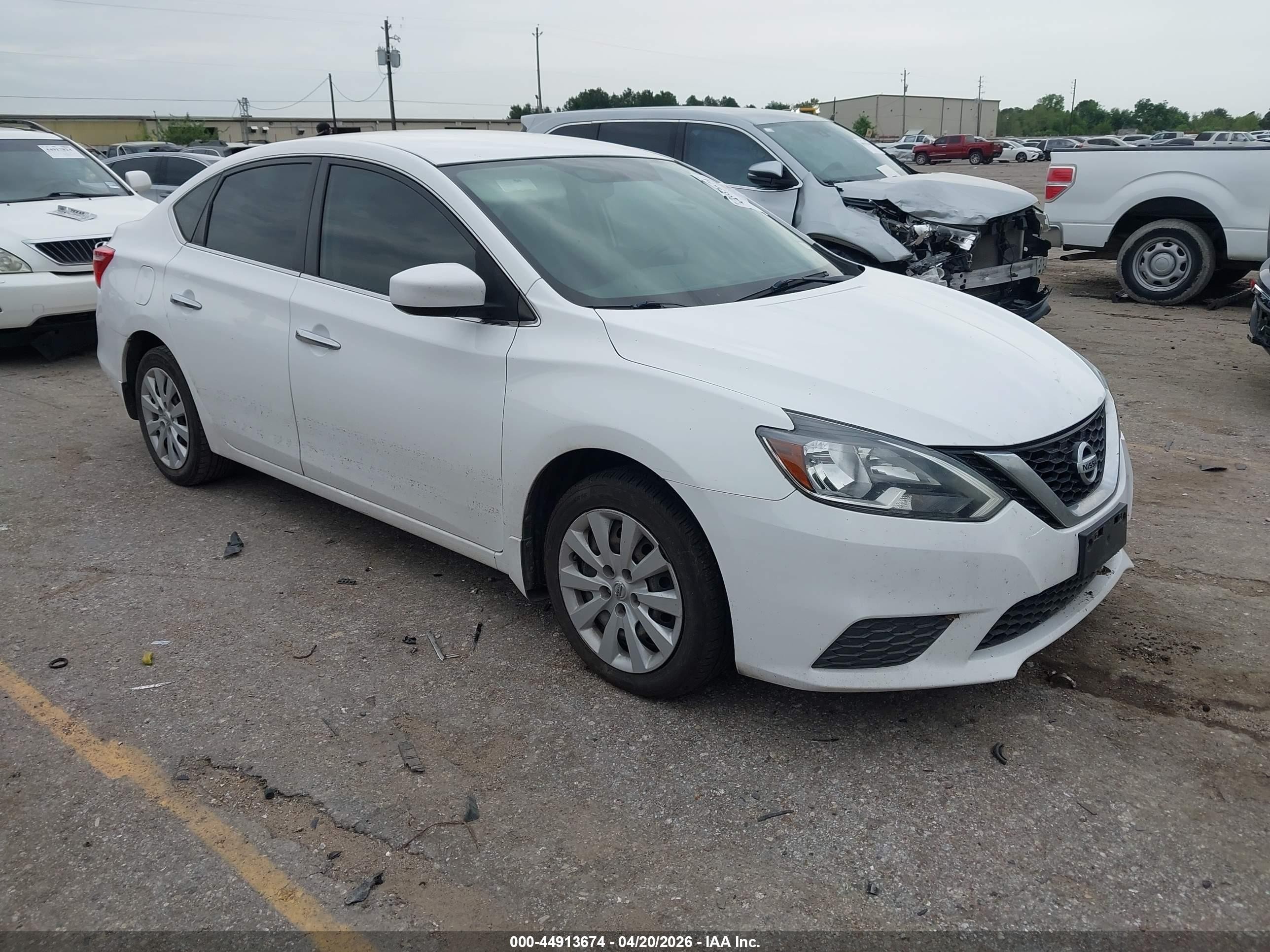 2019 Nissan Sentra S Белый vin: 3N1AB7AP2KY402858